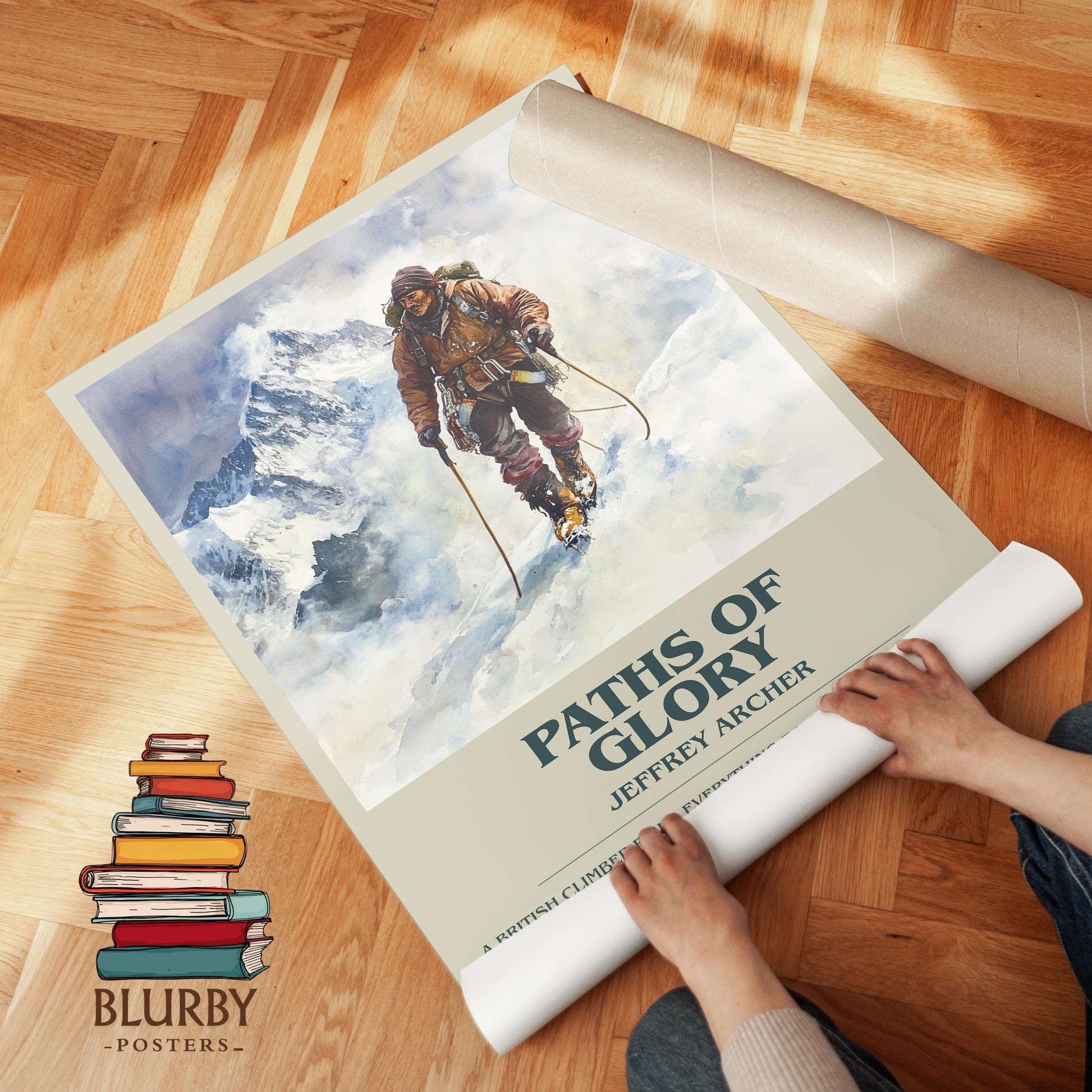 Paths Of Glory by Jeffrey Archer | Descriptive Modern Book Art | Poster