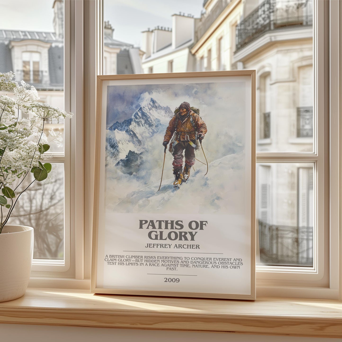 Paths Of Glory by Jeffrey Archer | Descriptive Modern Book Art | Poster