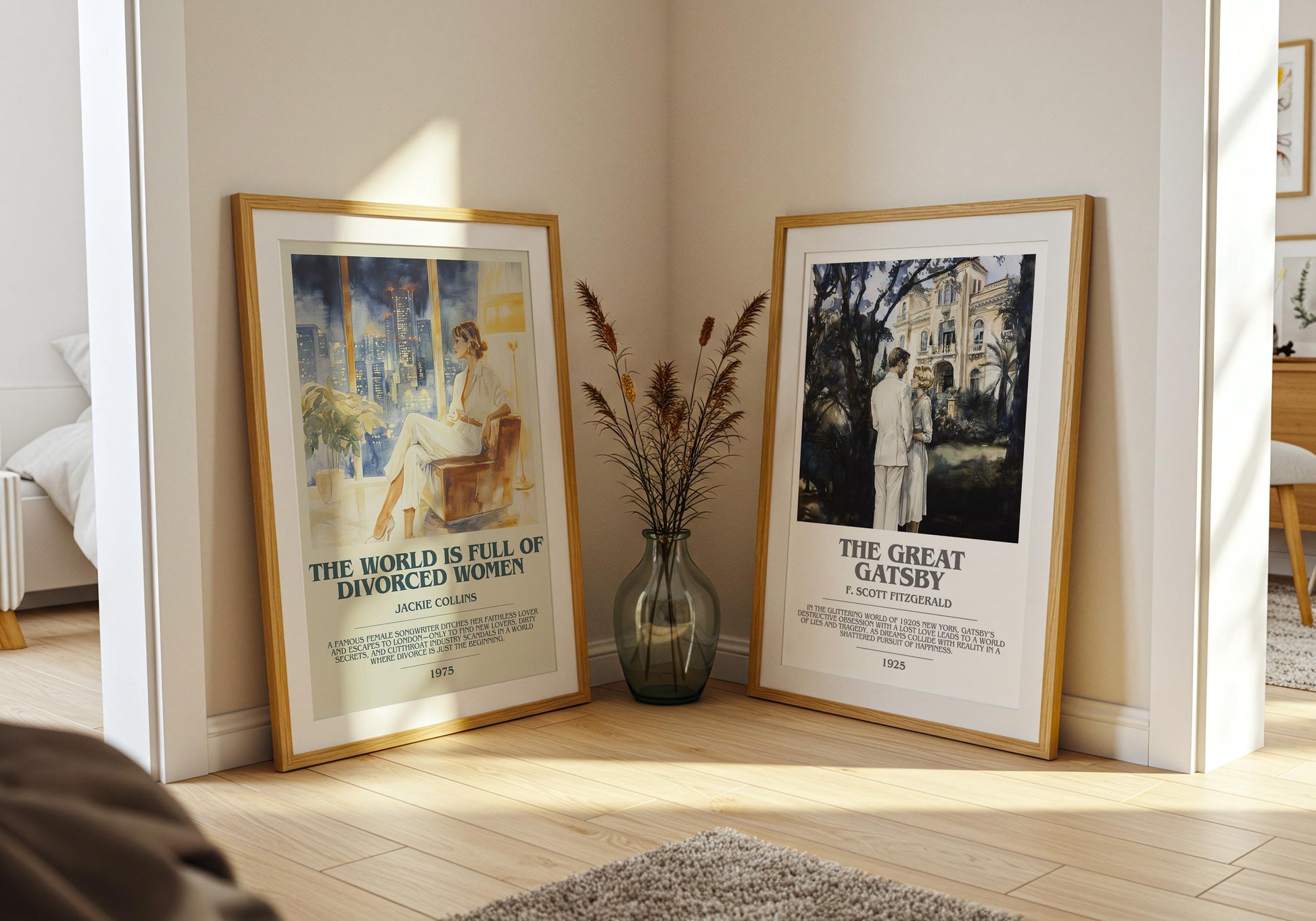 The World Is Full Of Divorced Women by Jackie Collins | Descriptive Modern Book Art | Poster