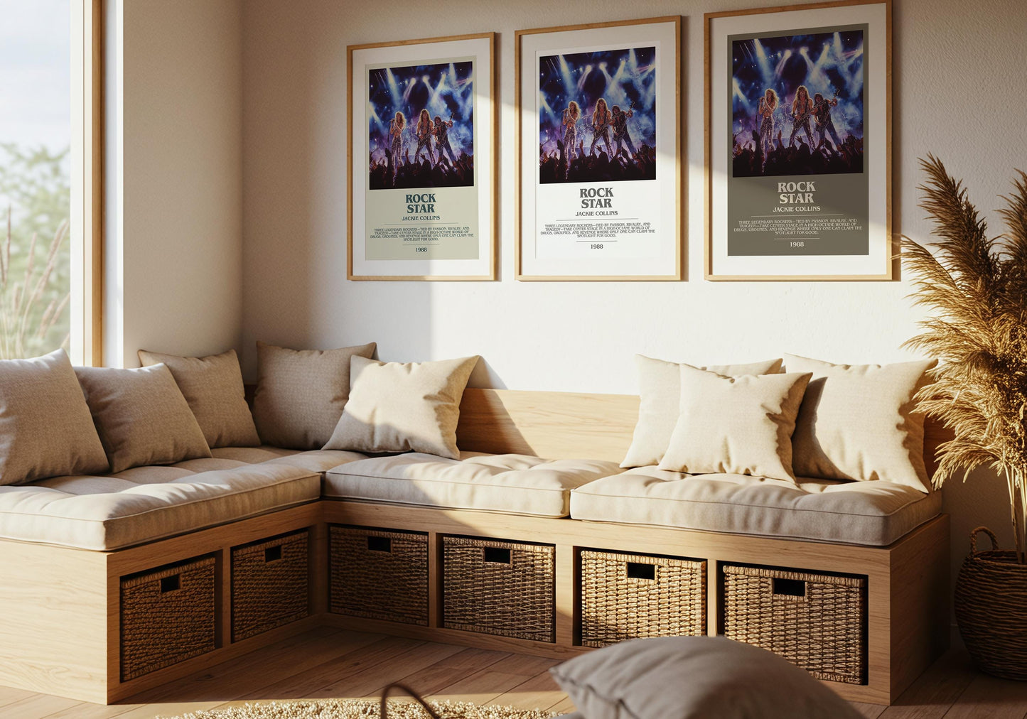 Rockstar by Jackie Collins | Descriptive Modern Book Art | Poster