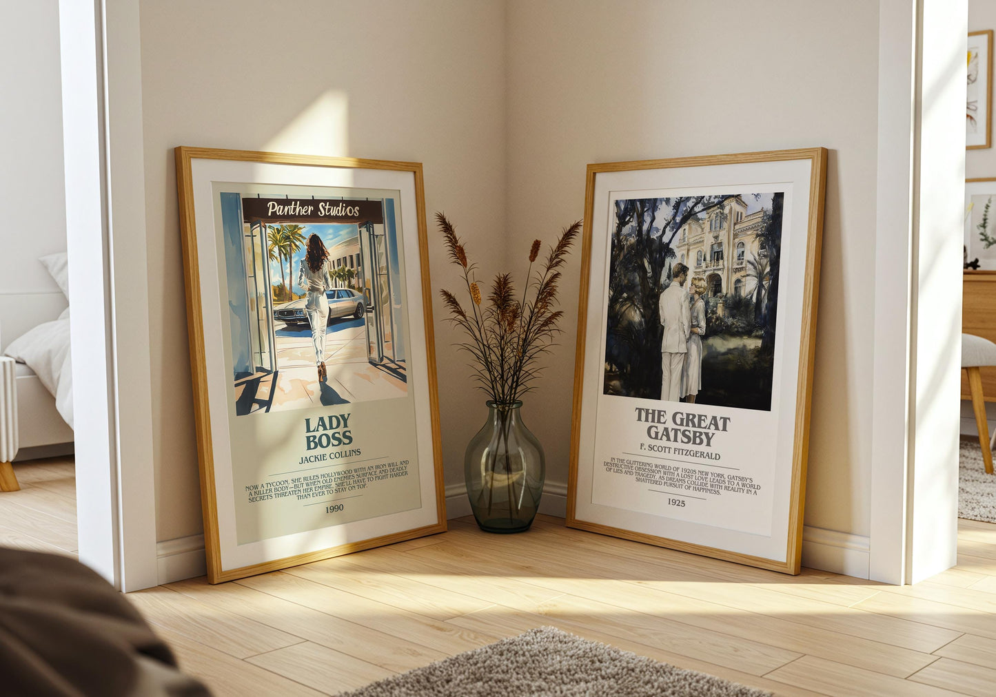 Lady Boss by Jackie Collins | Descriptive Modern Book Art | Poster