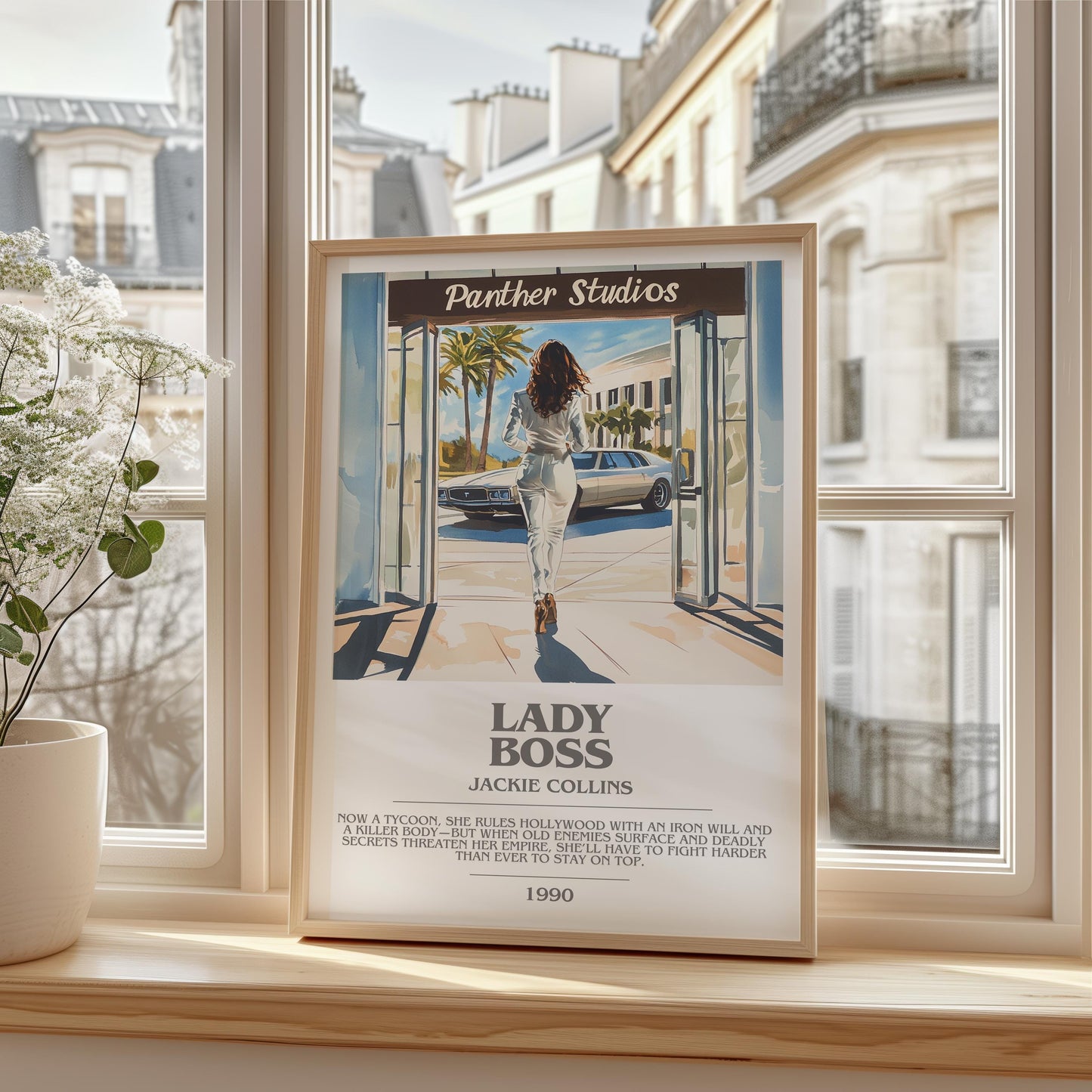 Lady Boss by Jackie Collins | Descriptive Modern Book Art | Poster