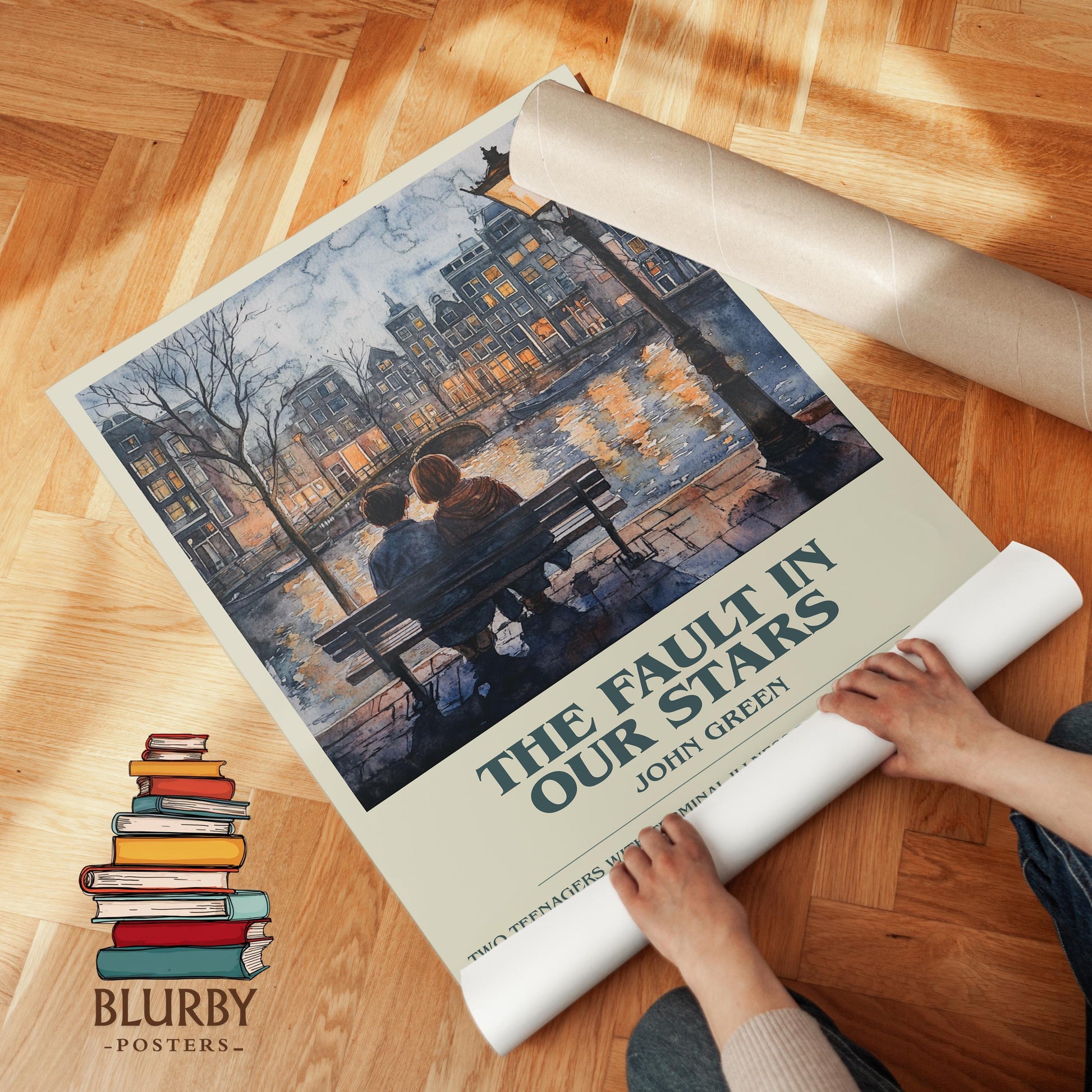 The Fault In Our Stars by John Green | Descriptive Modern Book Art | Poster