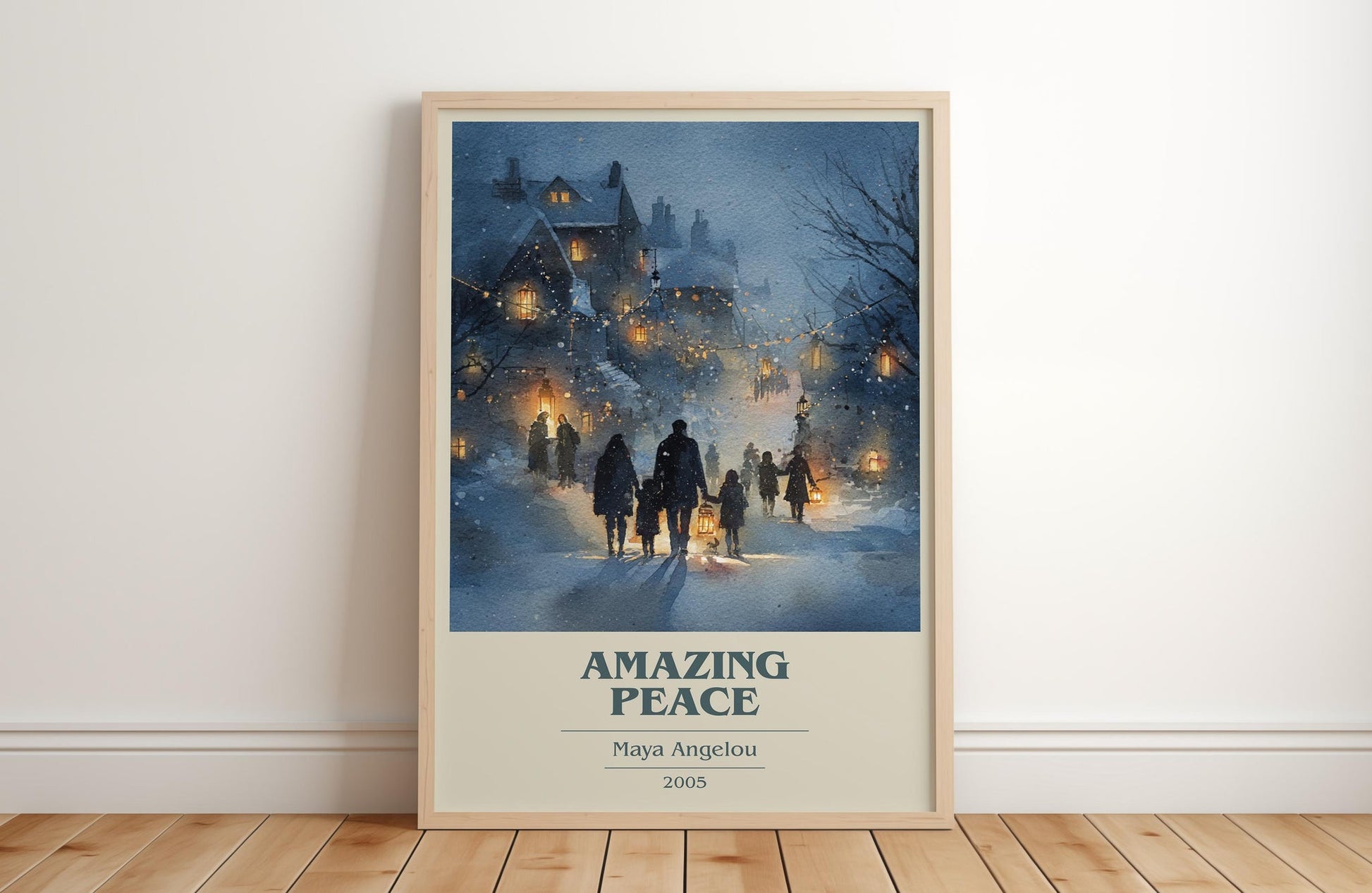 Amazing Peace book cover poster colour and style options – Maya Angelou book art