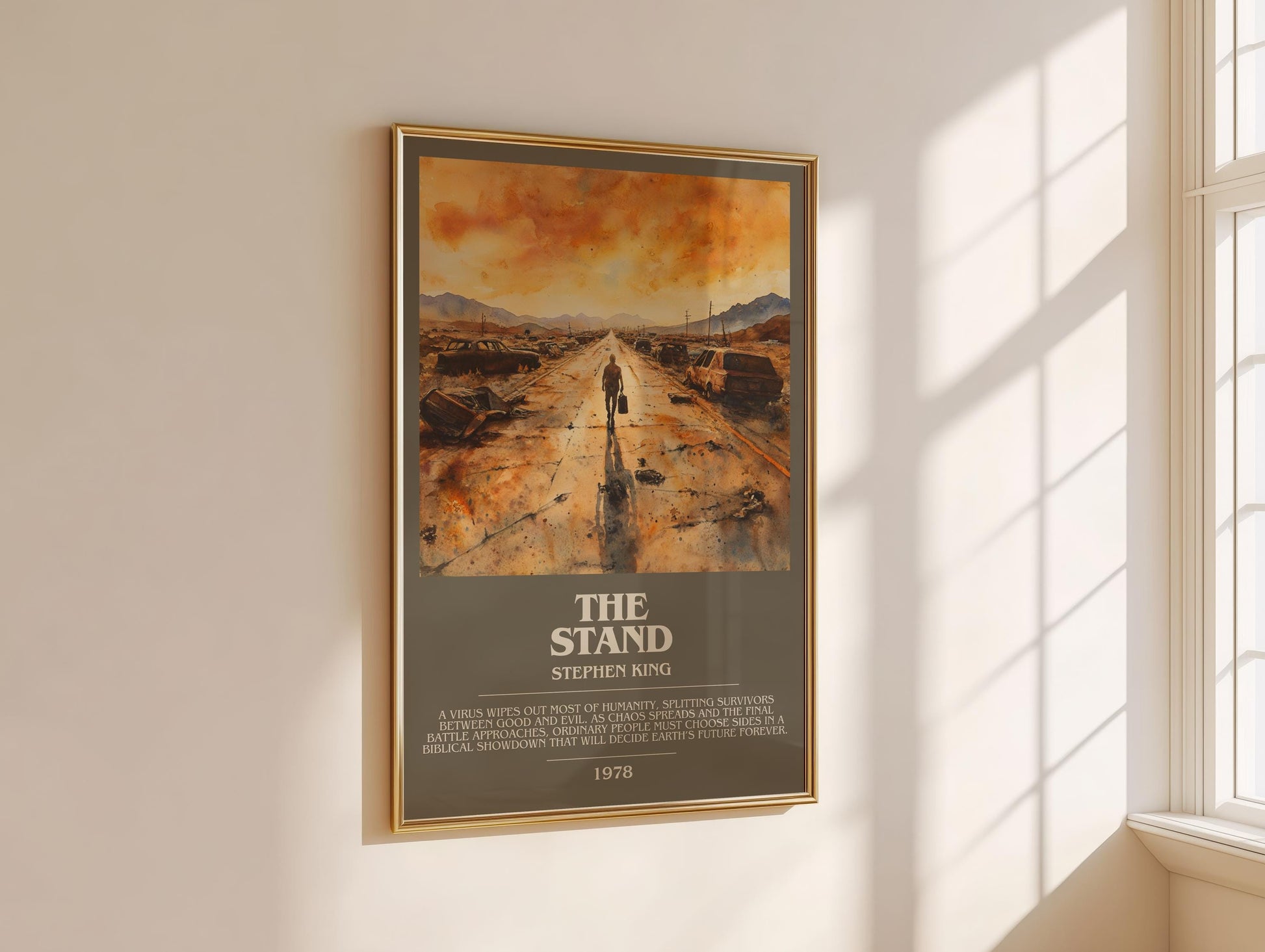 The Stand bookish book poster framed on wall – horror wall art