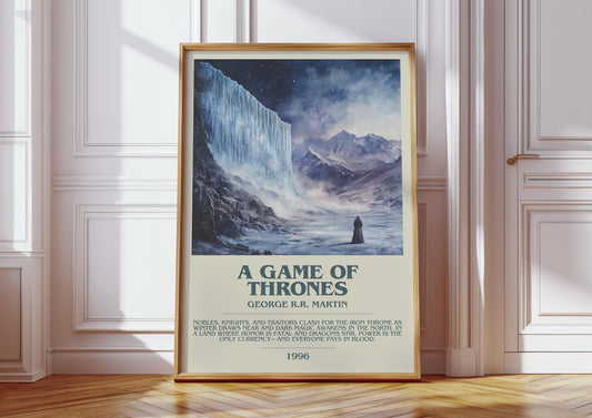 A Game Of Thrones by George R.R. Martin | Descriptive Modern Book Art | Poster