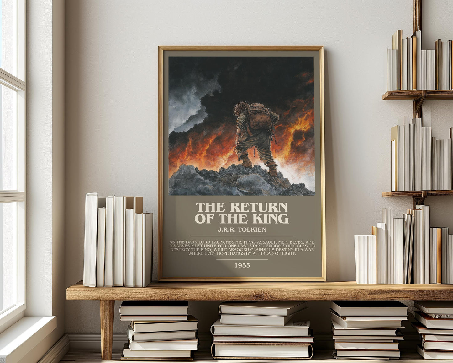 The Return Of The King by J.R.R. Tolkien | Descriptive Modern Book Art | Poster