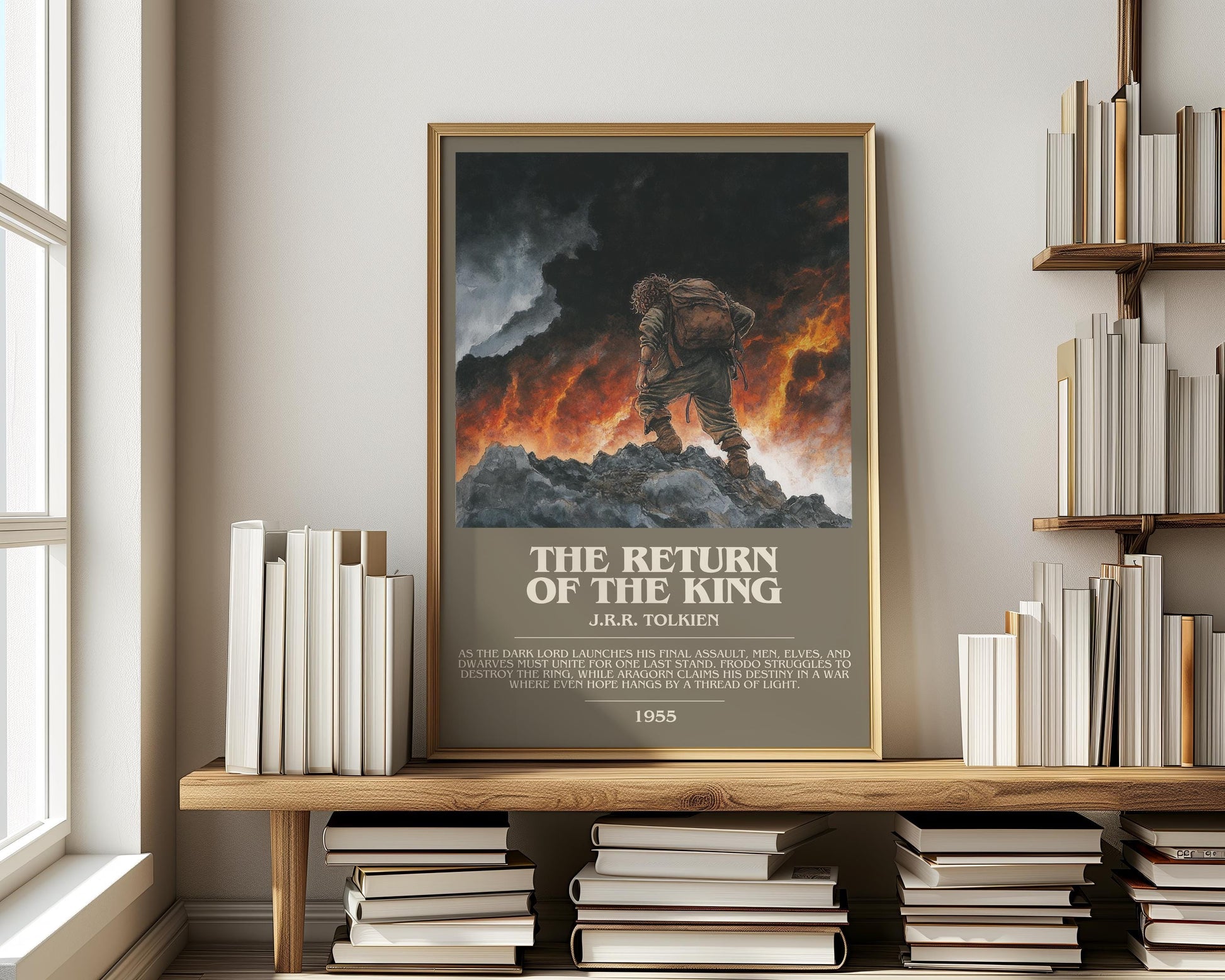 The Return Of The King by J.R.R. Tolkien | Descriptive Modern Book Art | Poster