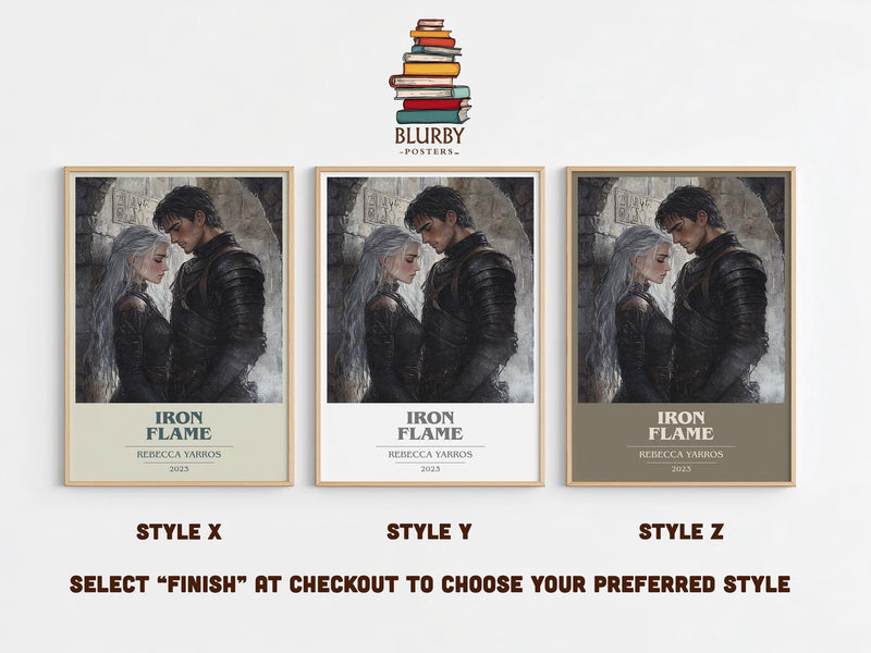 Iron Flame book cover poster colour and style options – Rebecca Yarros book art