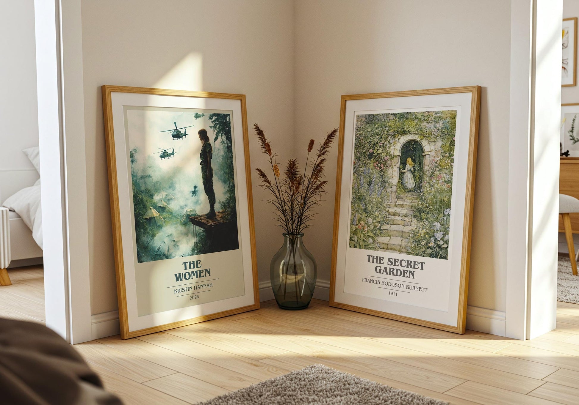 The Women book cover poster paired in gallery wall – literary art prints
