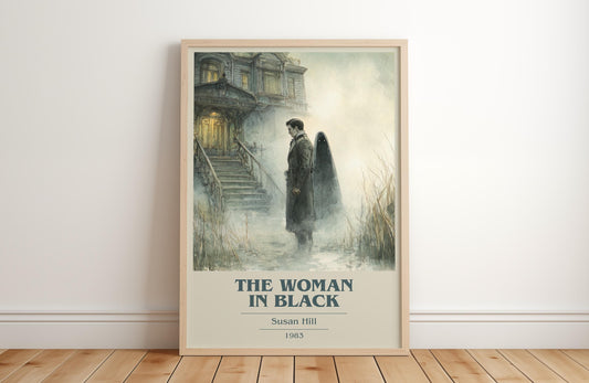 The Woman in Black by Susan Hill | Book Poster | Literary Art Gift For Book Lover | Novel Inspired Wall Art