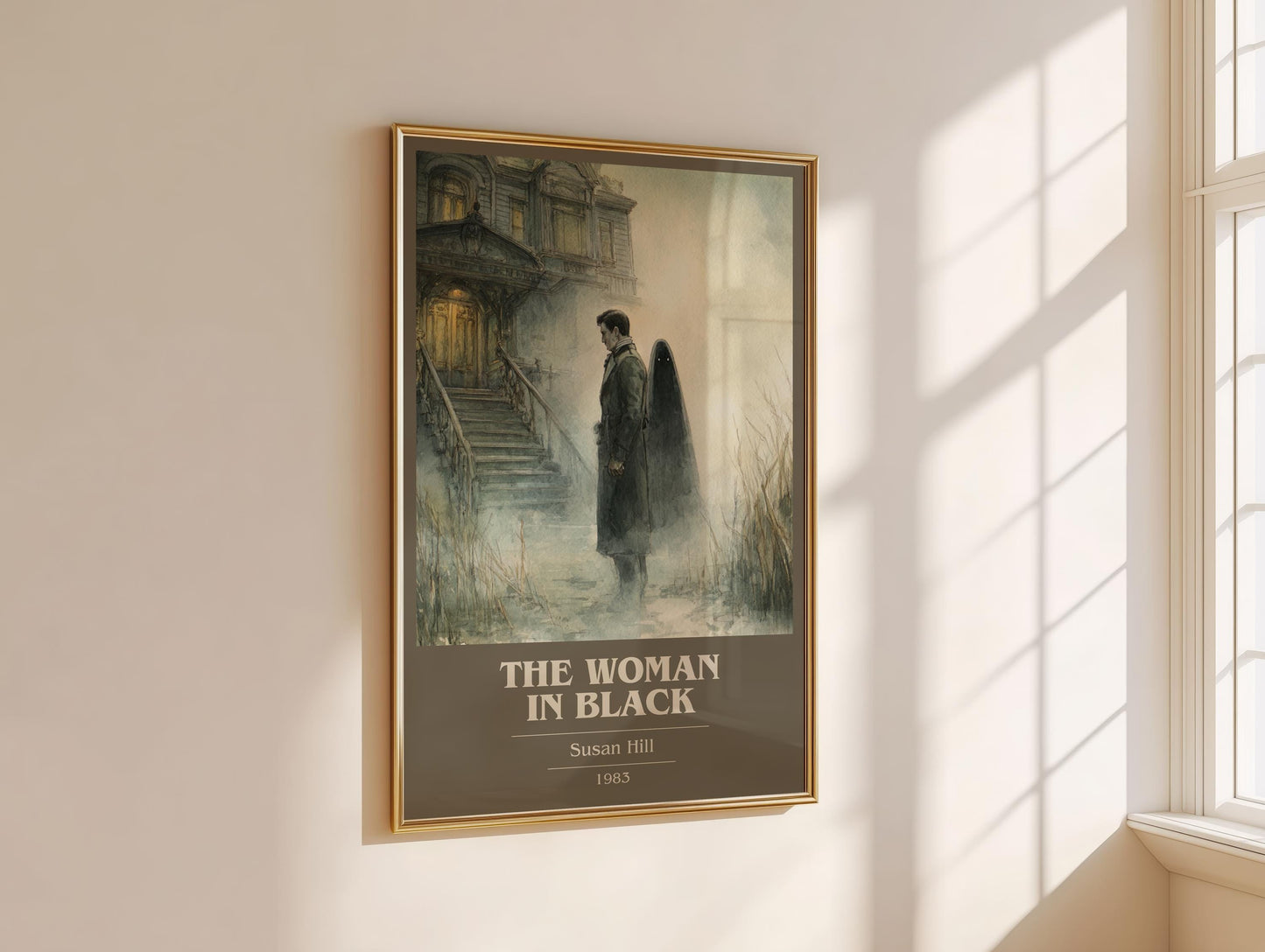 The Woman in Black by Susan Hill | Book Poster | Literary Art Gift For Book Lover | Novel Inspired Wall Art