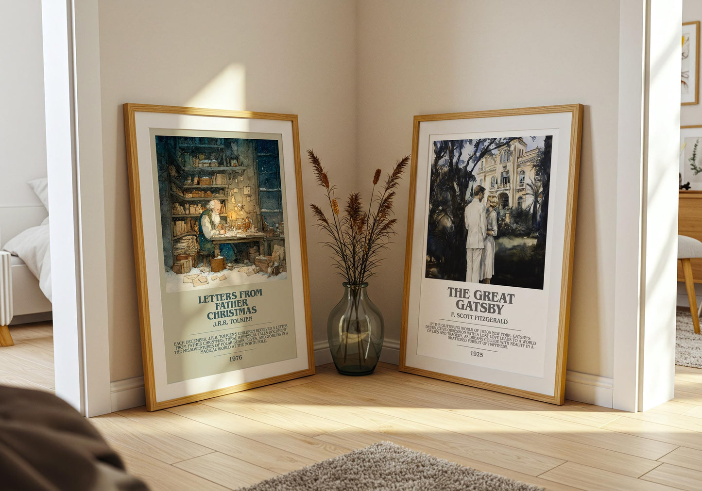 Letters From Father Christmas by J. R. R. Tolkien | Book Poster | Literary Art Gift For Book Lover | Novel Inspired Wall Art | Free Delivery