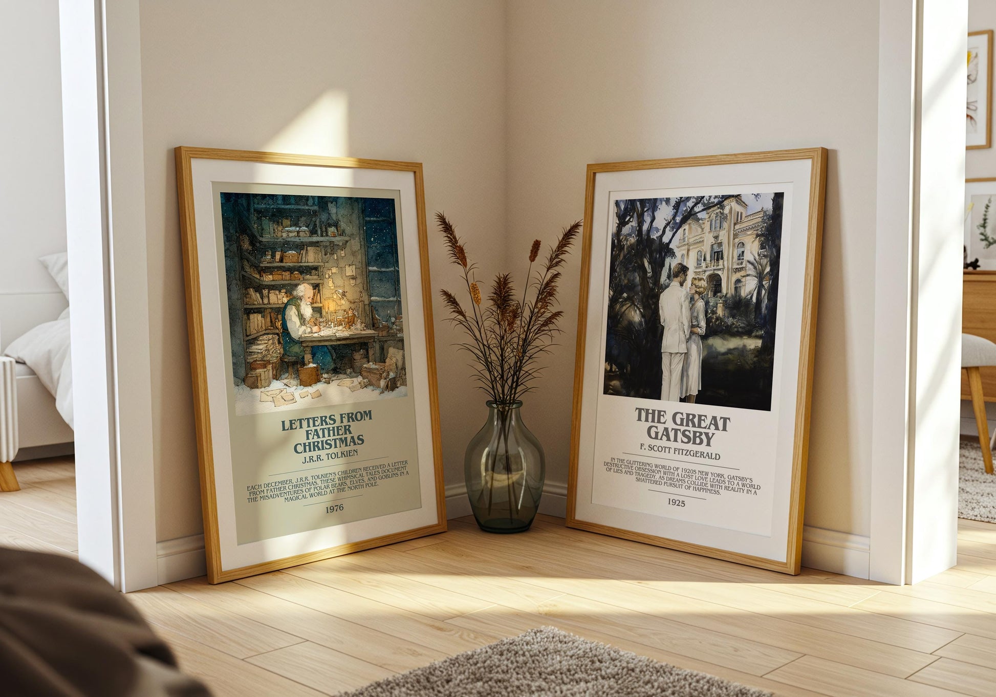 Letters From Father Christmas by J. R. R. Tolkien | Book Poster | Literary Art Gift For Book Lover | Novel Inspired Wall Art | Free Delivery