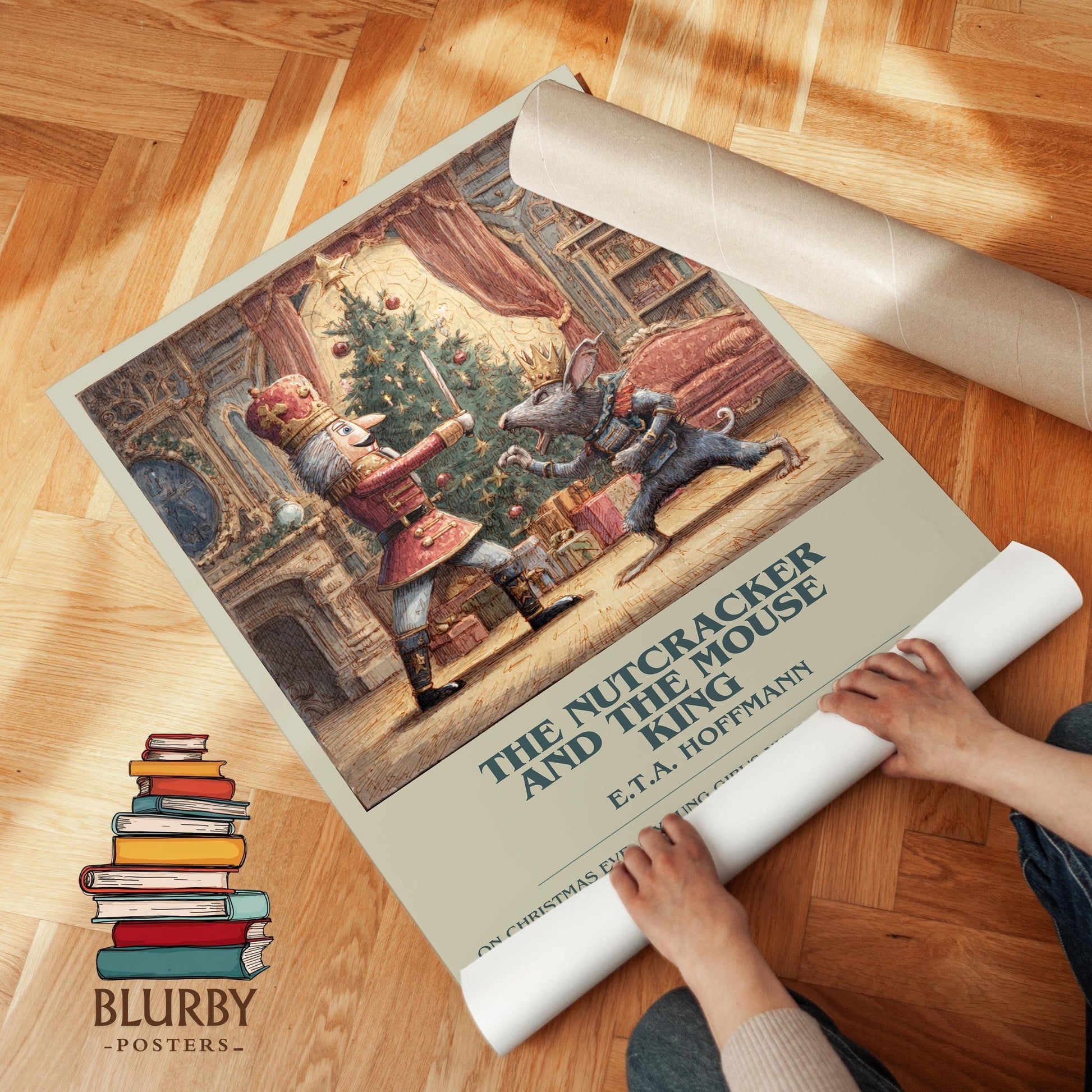 Nutcracker and the Mouse King book poster packaging – museum-quality print rolled in protective tube