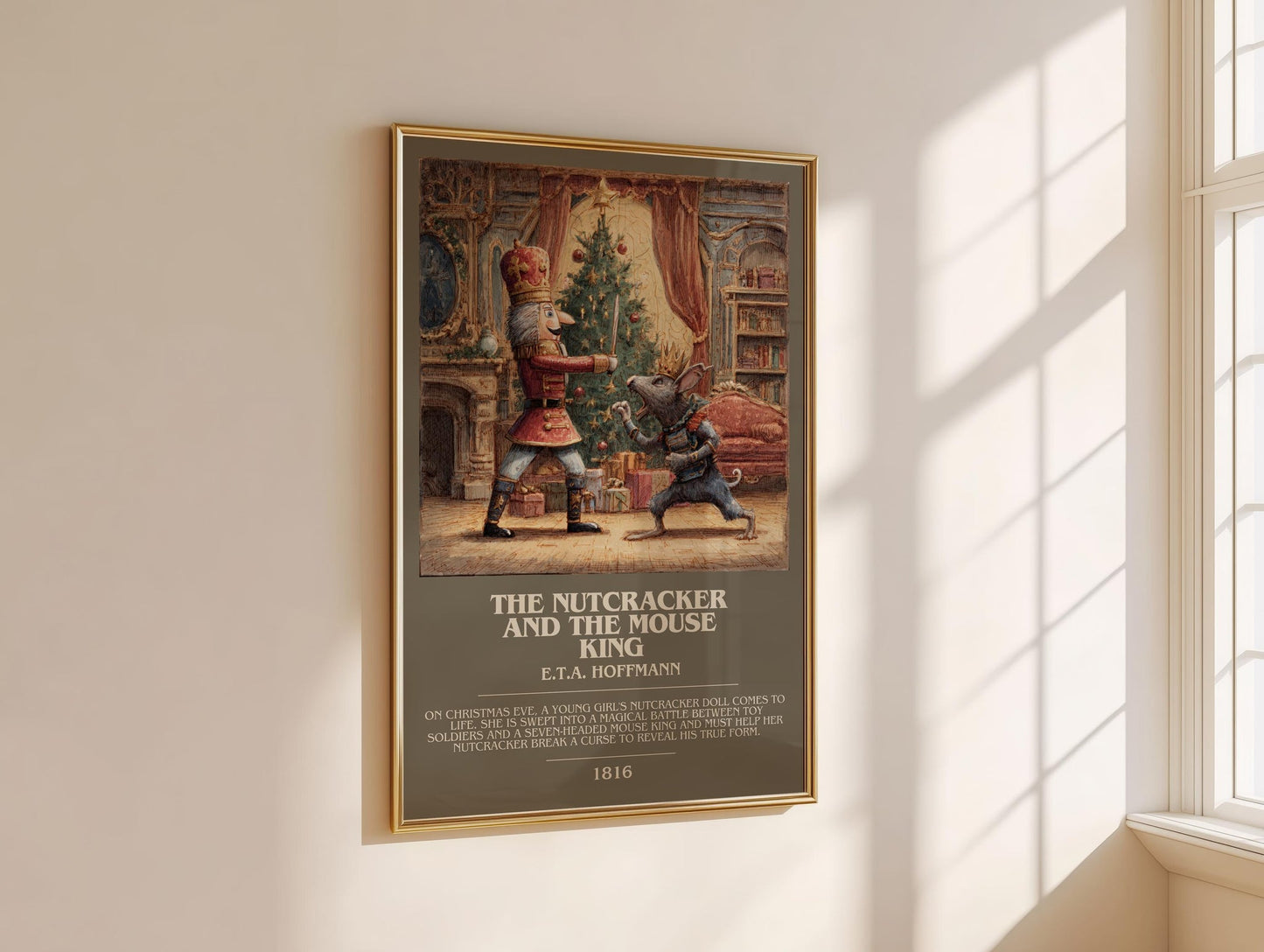Nutcracker and the Mouse King bookish book poster framed on wall – horror wall art