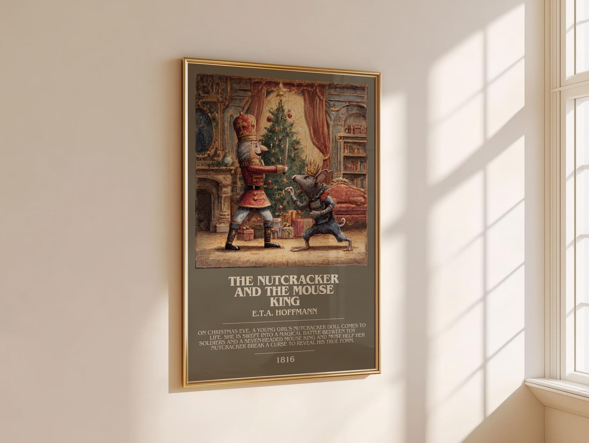 Nutcracker and the Mouse King bookish book poster framed on wall – horror wall art