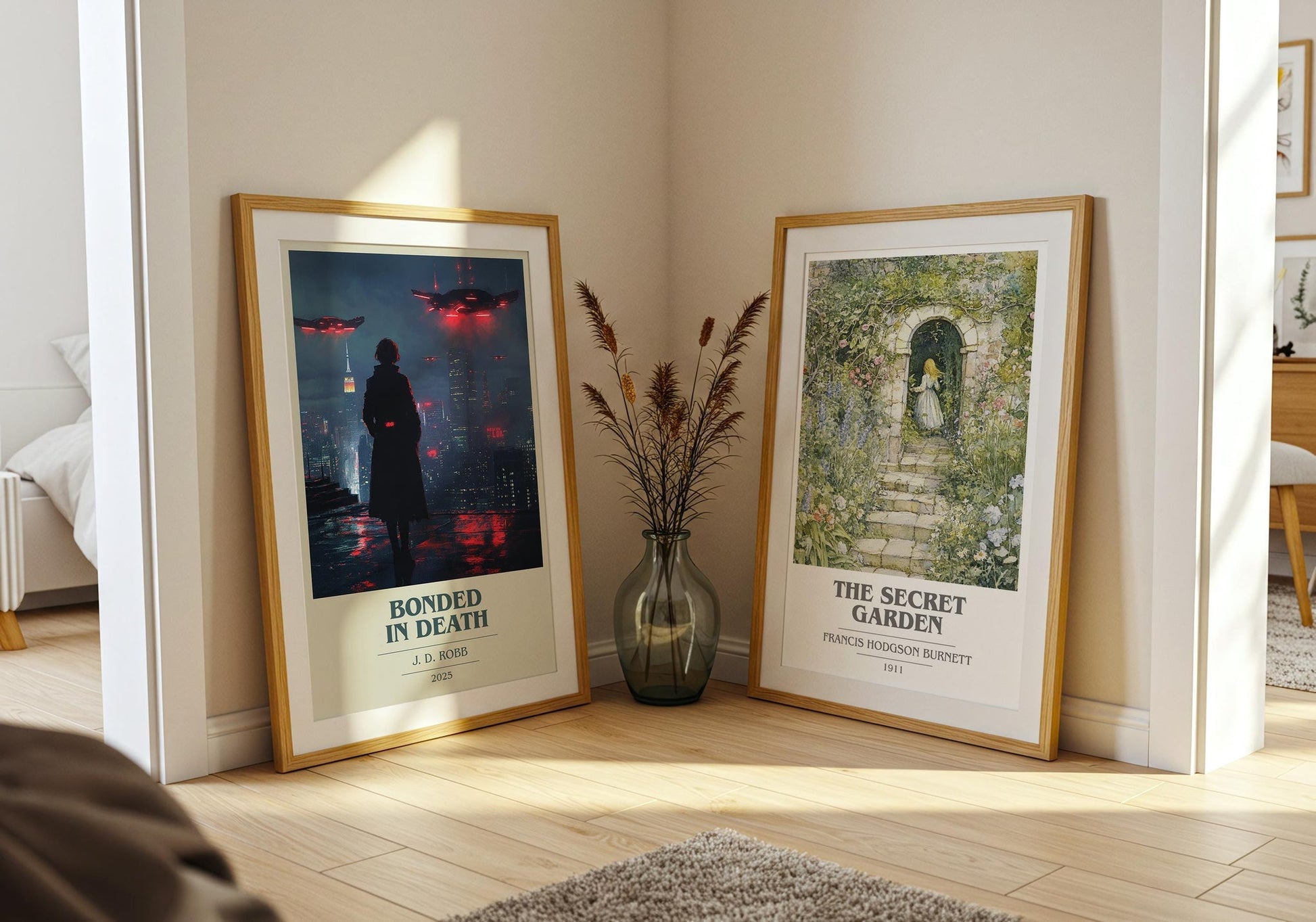 Bonded in Death book poster packaging – museum-quality print rolled in protective tube