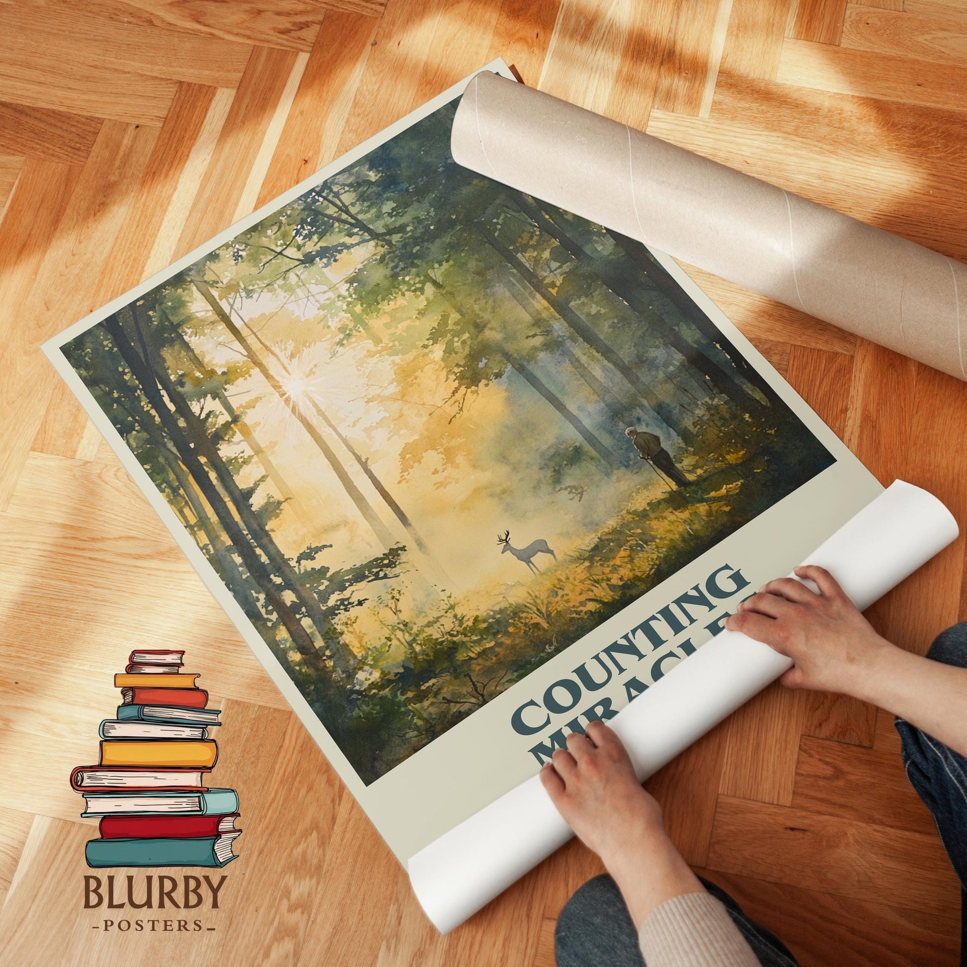 Counting Miracles book cover literary print detail – Nicholas Sparks book art