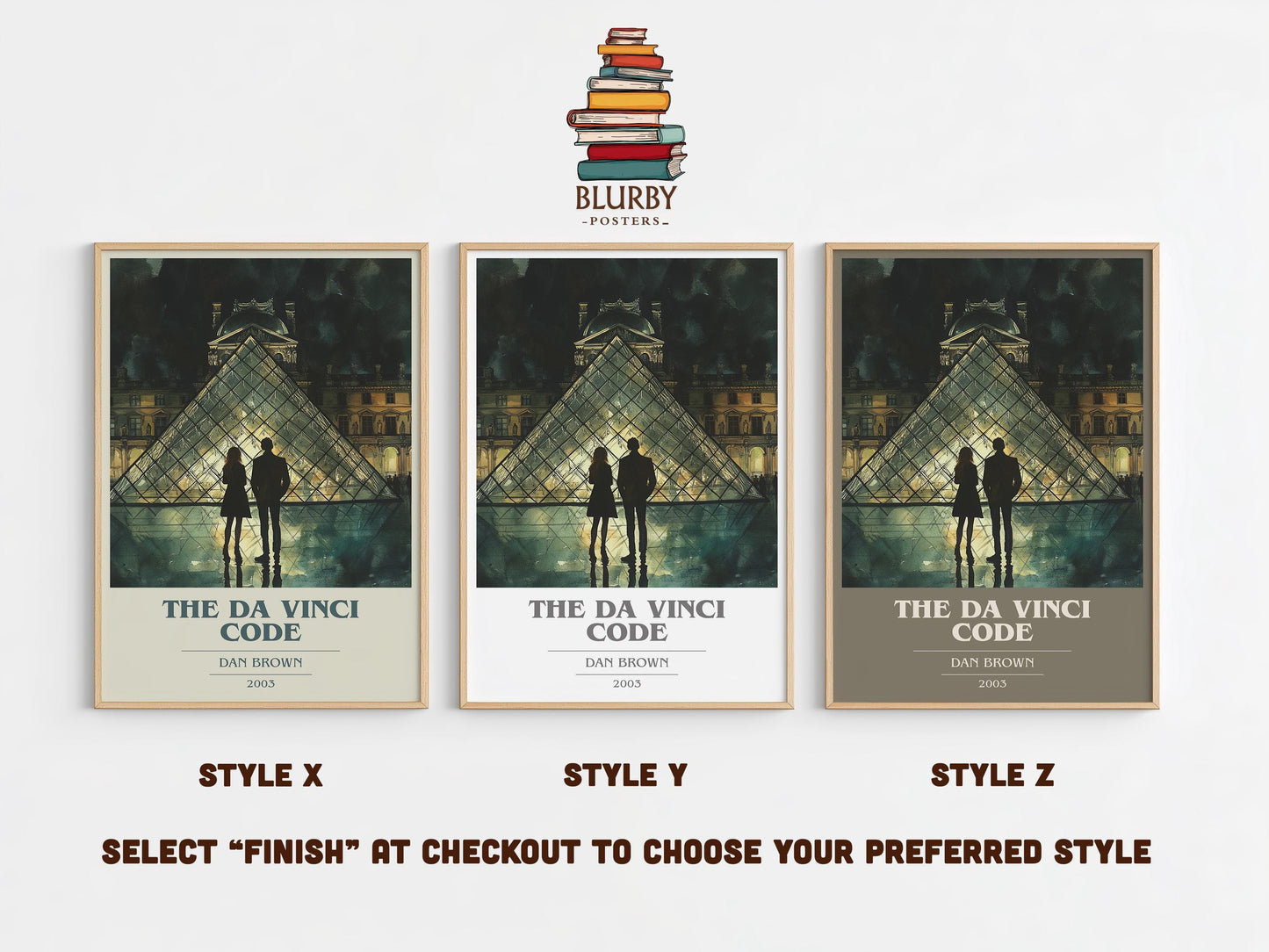 The Da Vinci Code by Dan Brown | Book Poster | Literary Art Gift For Book Lover | Novel Inspired Wall Art | Free Delivery