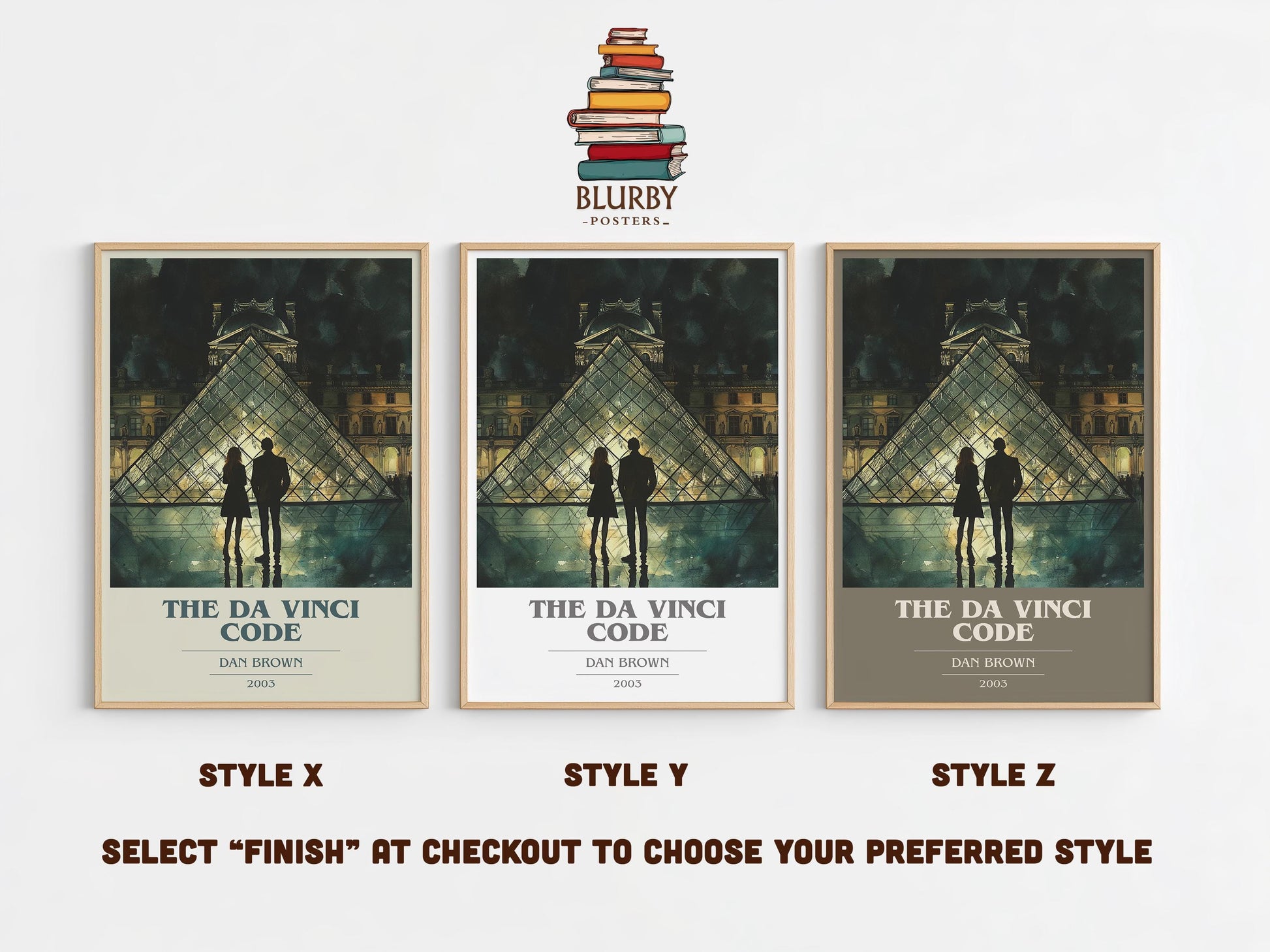 The Da Vinci Code by Dan Brown | Book Poster | Literary Art Gift For Book Lover | Novel Inspired Wall Art | Free Delivery