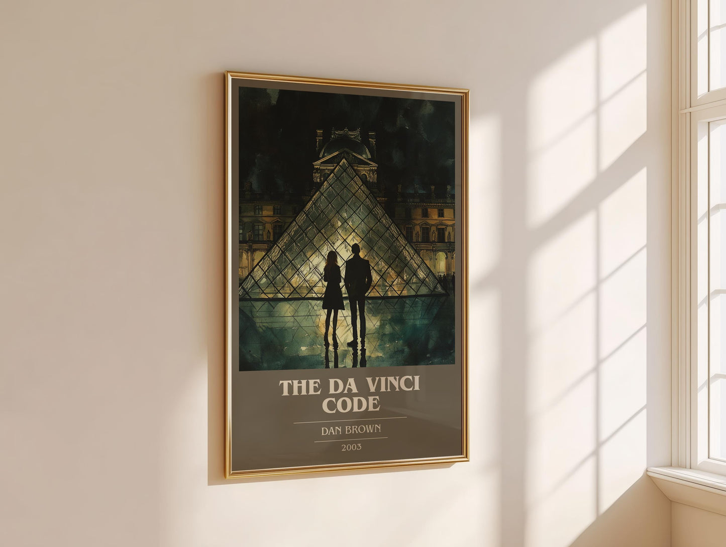The Da Vinci Code by Dan Brown | Book Poster | Literary Art Gift For Book Lover | Novel Inspired Wall Art | Free Delivery