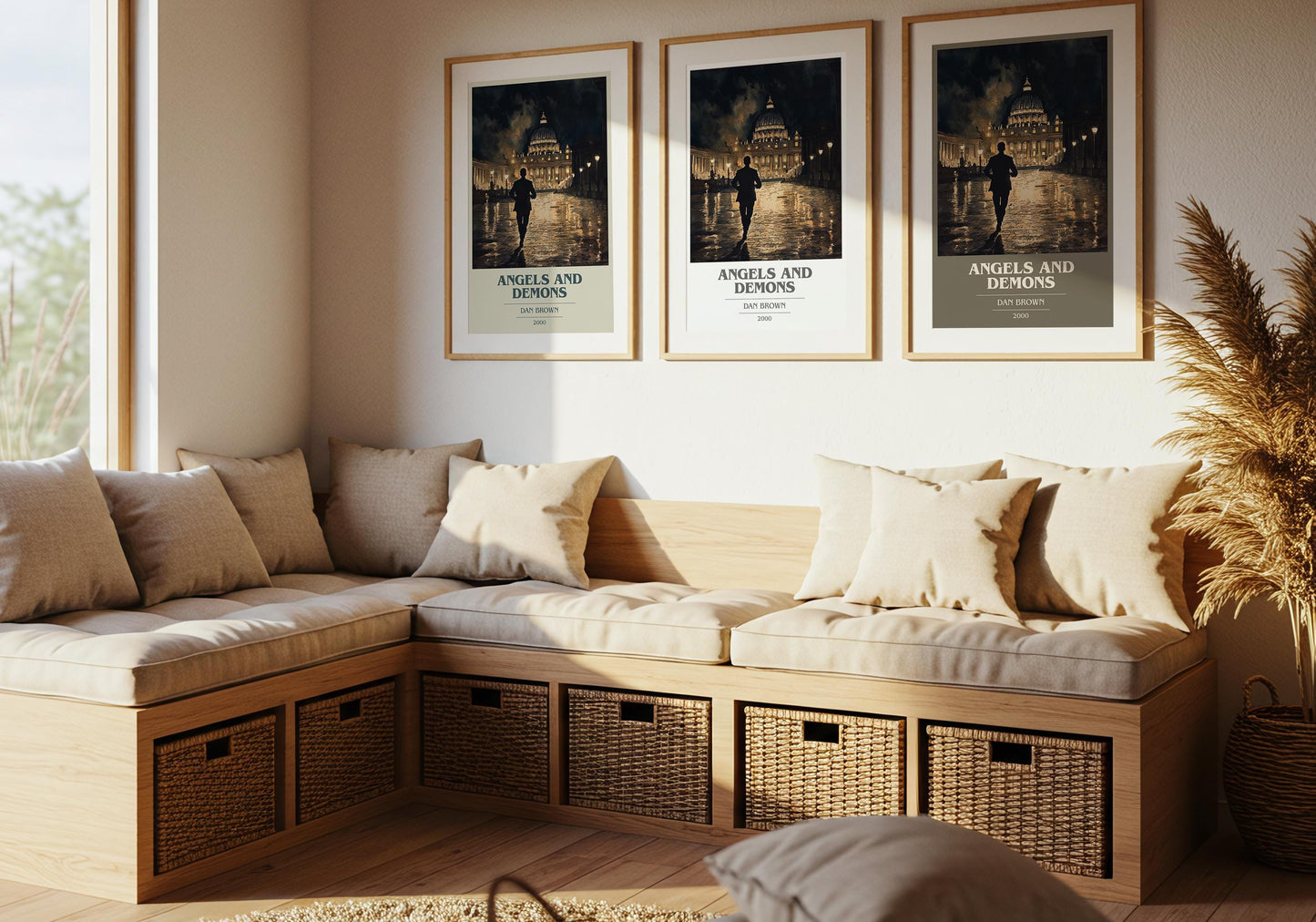 Angels and Demons by Dan Brown | Book Poster | Literary Art Gift For Book Lover | Novel Inspired Wall Art | Free Delivery