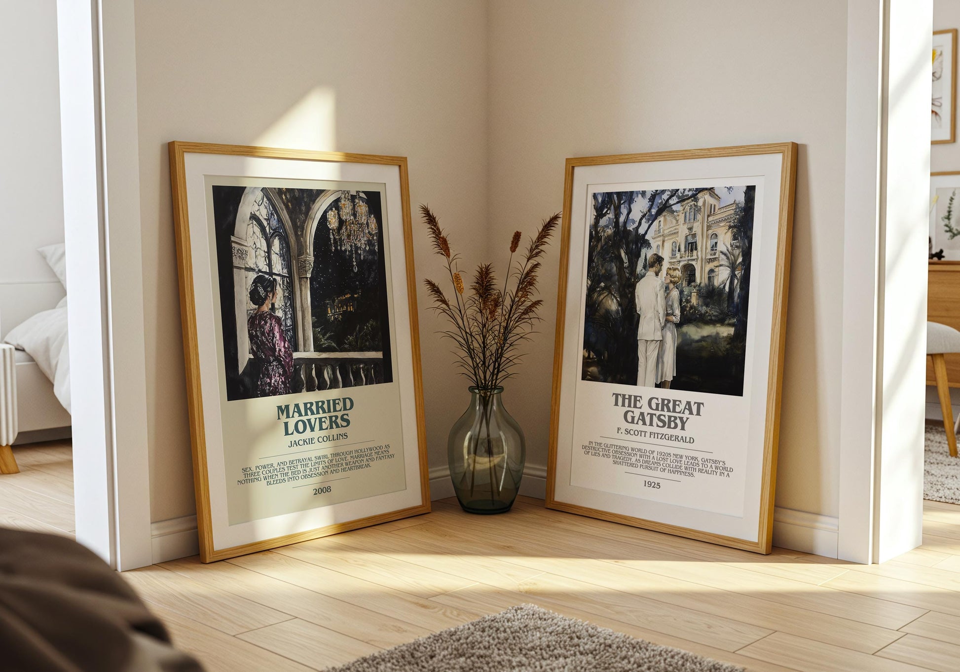 Married Lovers by Jackie Collins | Descriptive Modern Book Art | Poster