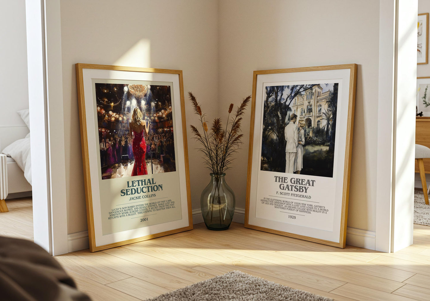 Lethal Seduction by Jackie Collins | Descriptive Modern Book Art | Poster