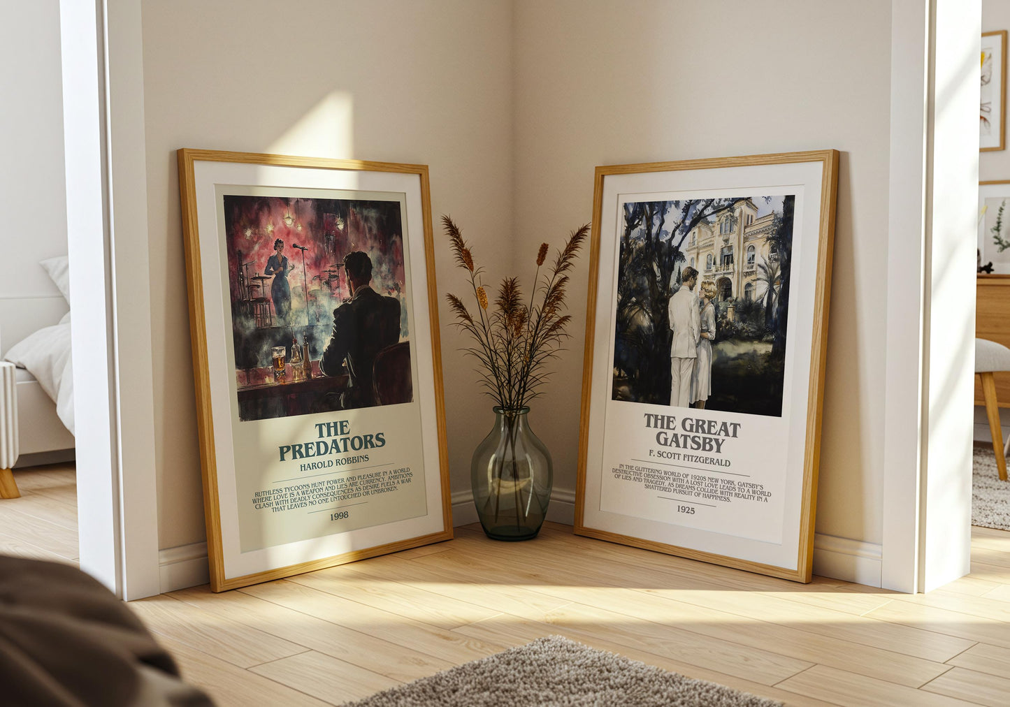 The Predators by Harold Robbins | Descriptive Modern Book Art | Poster