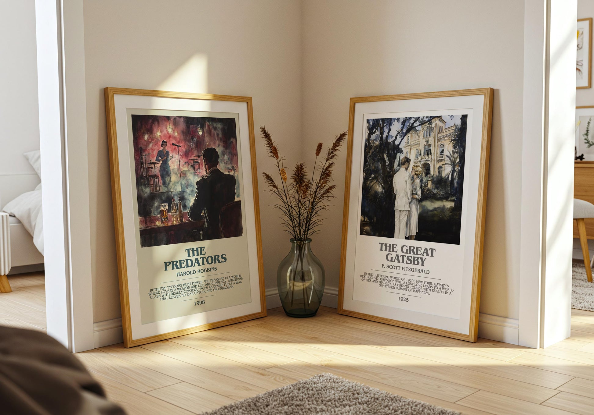 The Predators by Harold Robbins | Descriptive Modern Book Art | Poster