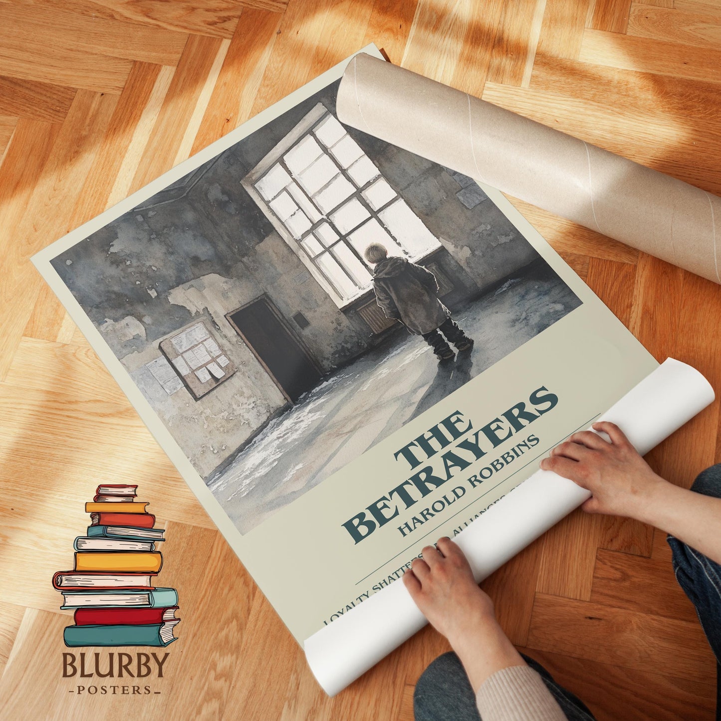 The Betrayers by Harold Robbins | Descriptive Modern Book Art | Poster