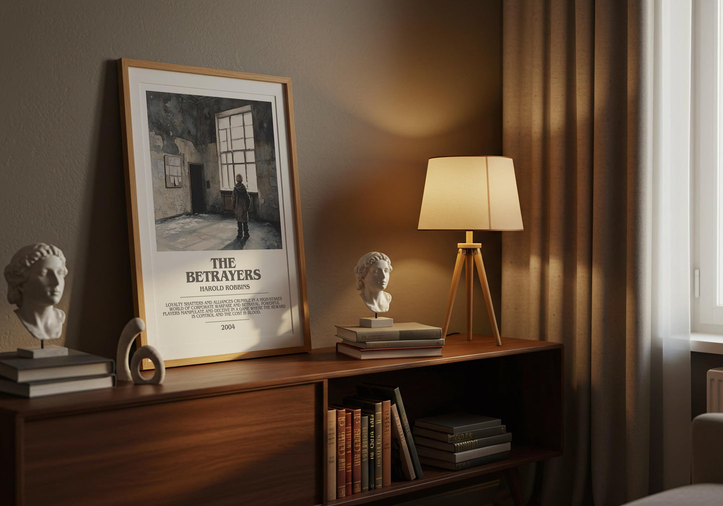 The Betrayers by Harold Robbins | Descriptive Modern Book Art | Poster