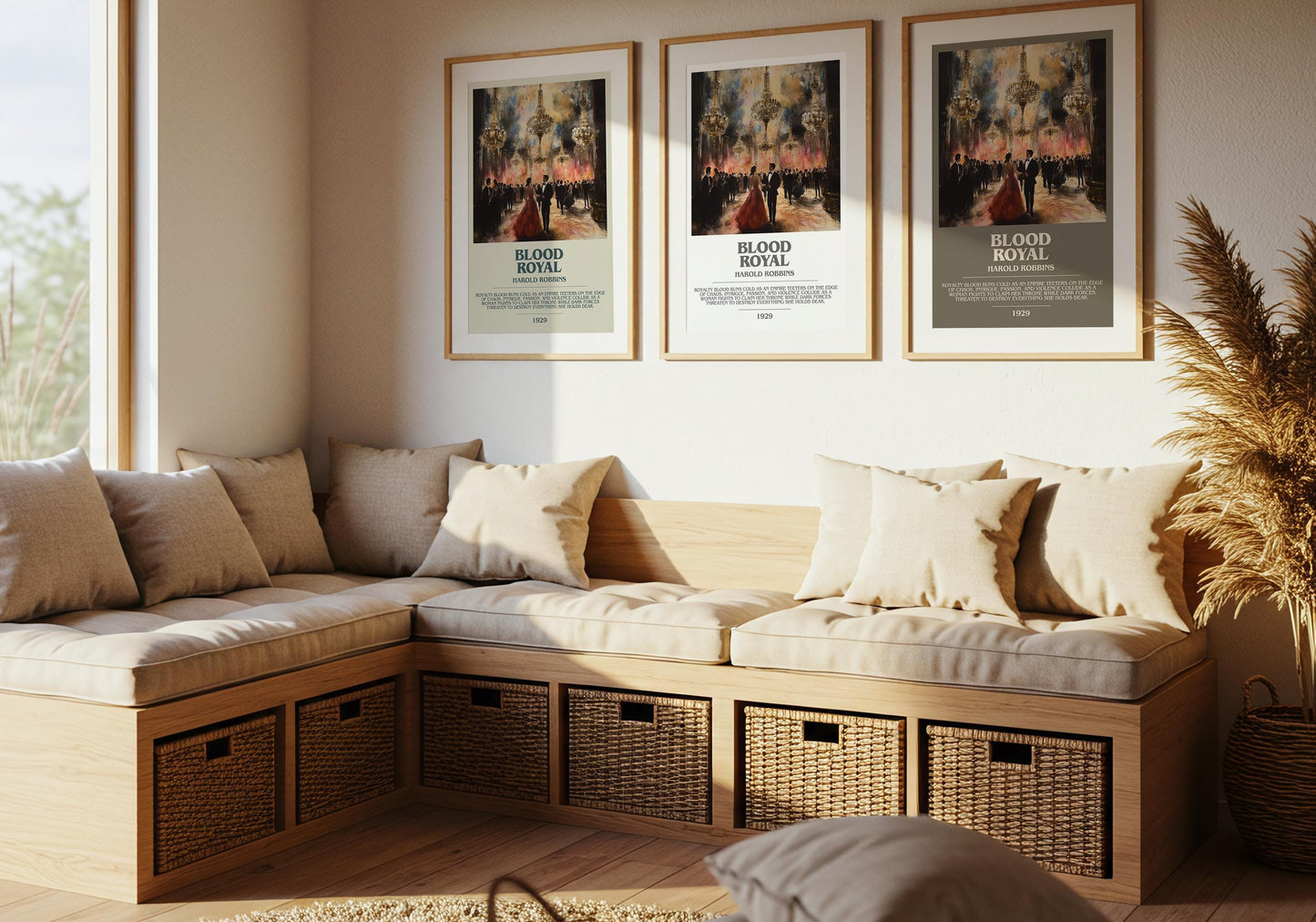 Blood Royal by Harold Robbins | Descriptive Modern Book Art | Poster