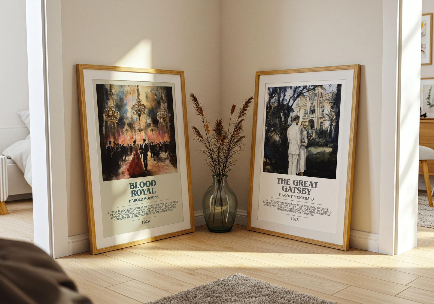 Blood Royal by Harold Robbins | Descriptive Modern Book Art | Poster