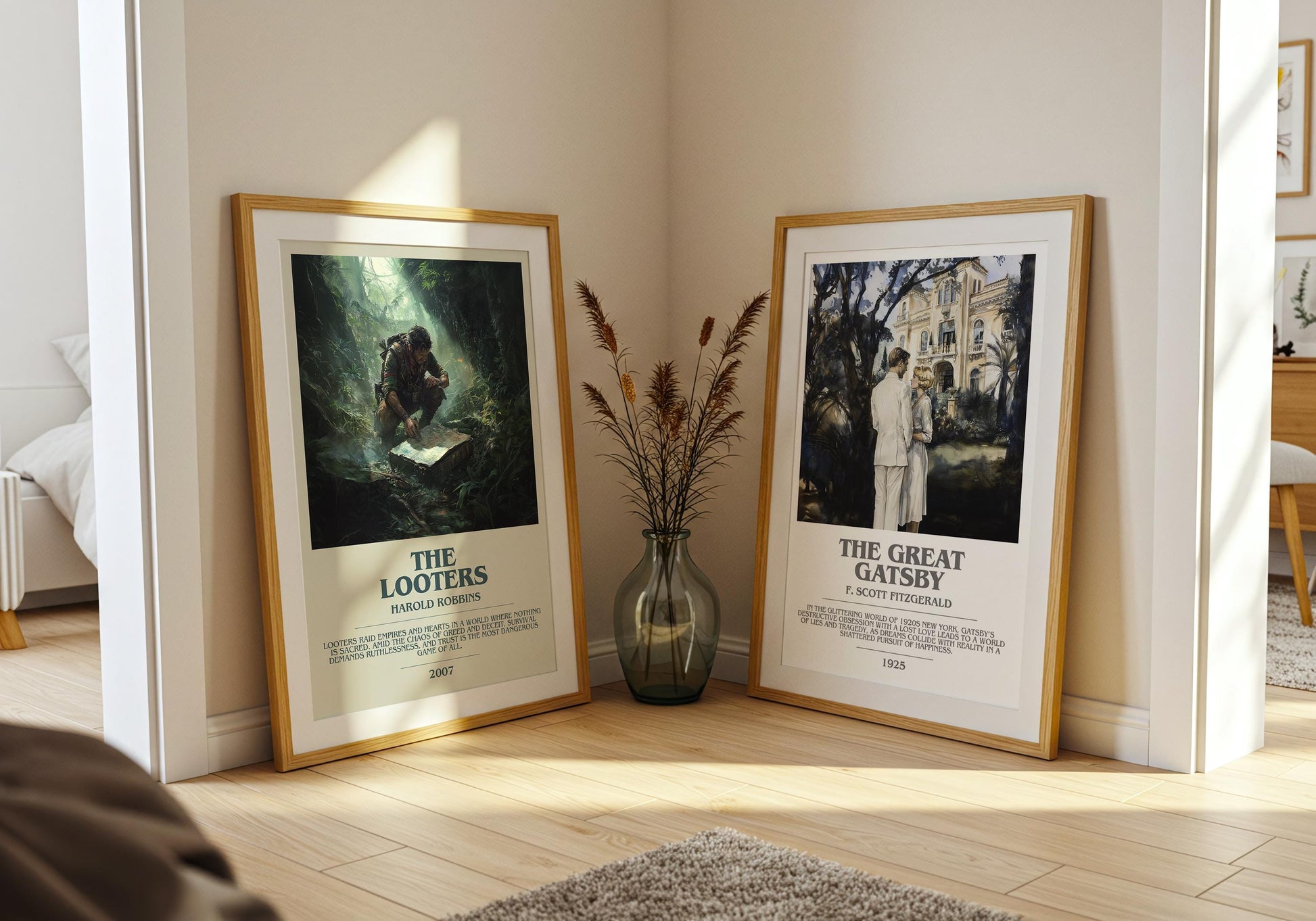 The Looters by Harold Robbins | Descriptive Modern Book Art | Poster