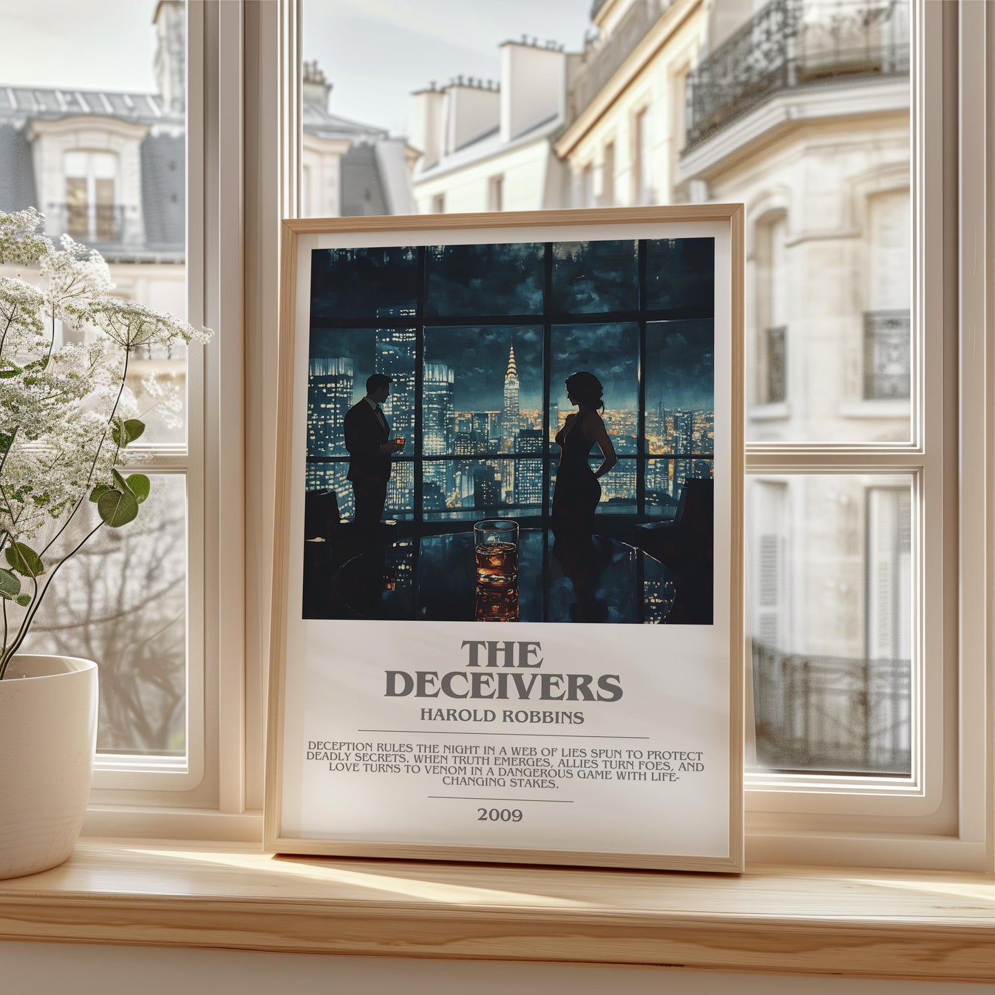 The Deceivers by Harold Robbins | Descriptive Modern Book Art | Poster