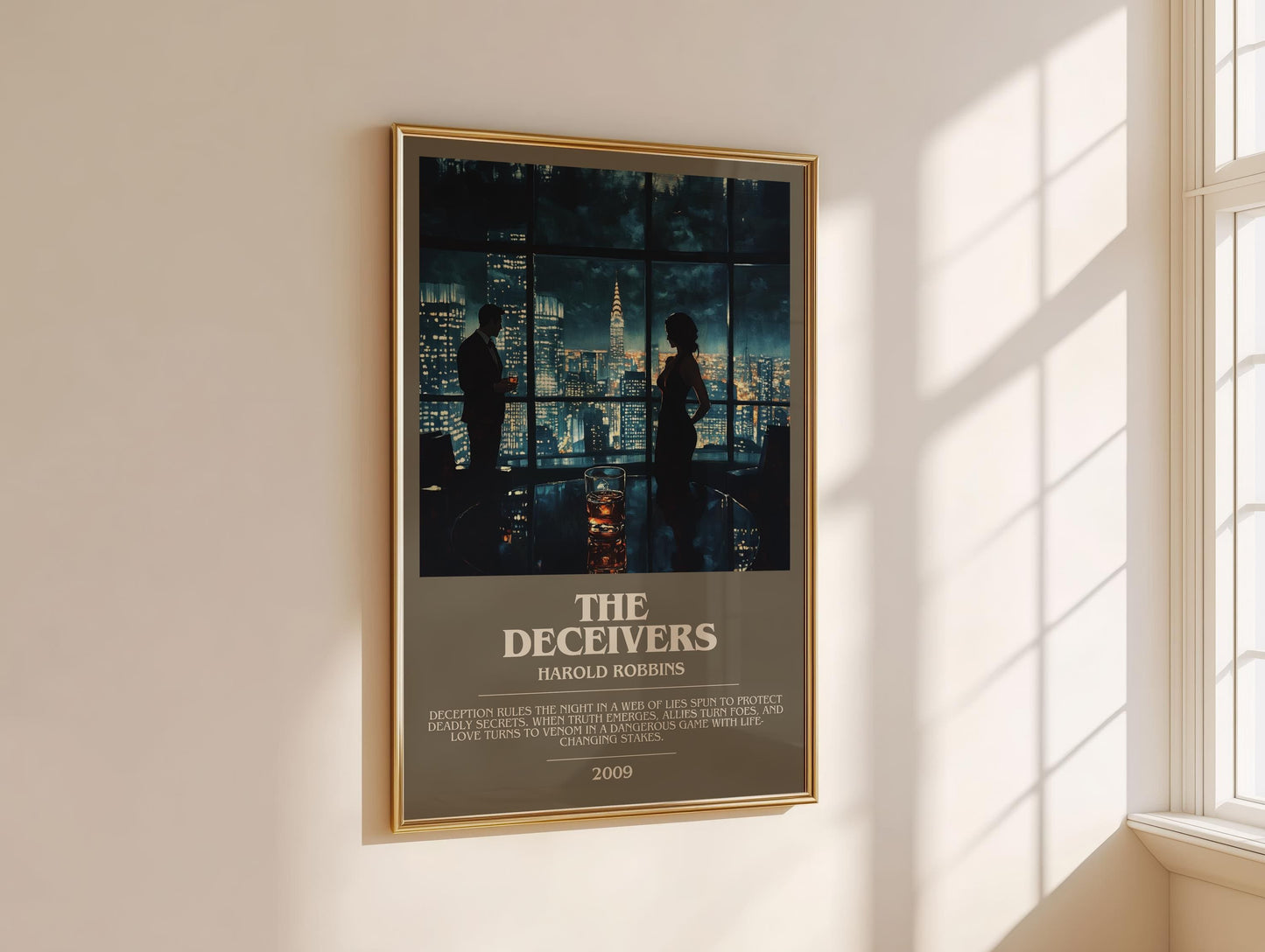 The Deceivers by Harold Robbins | Descriptive Modern Book Art | Poster