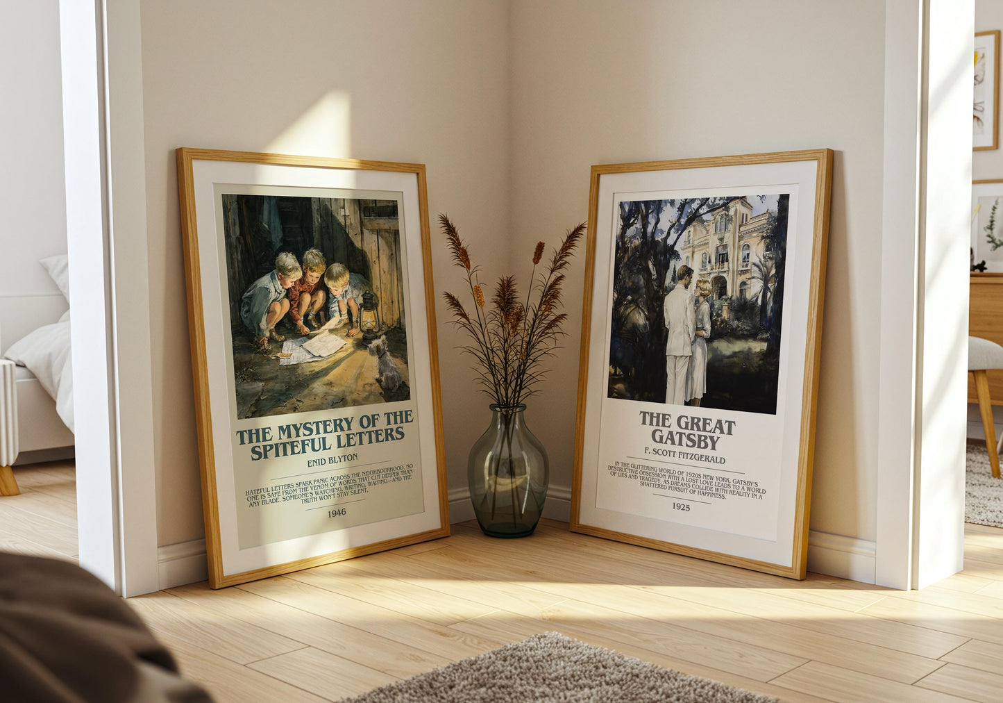 The Mystery Of The Spiteful Letters by Enid Blyton | Descriptive Modern Book Art | Poster