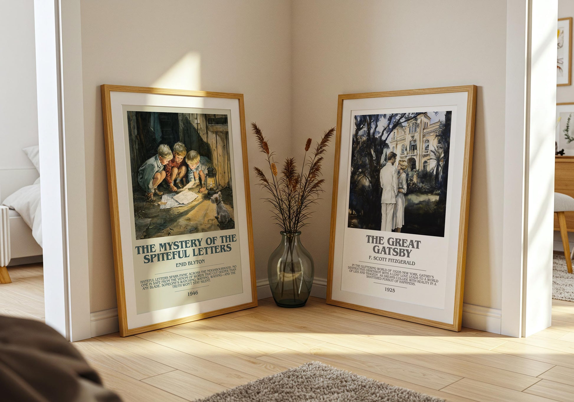 The Mystery Of The Spiteful Letters by Enid Blyton | Descriptive Modern Book Art | Poster