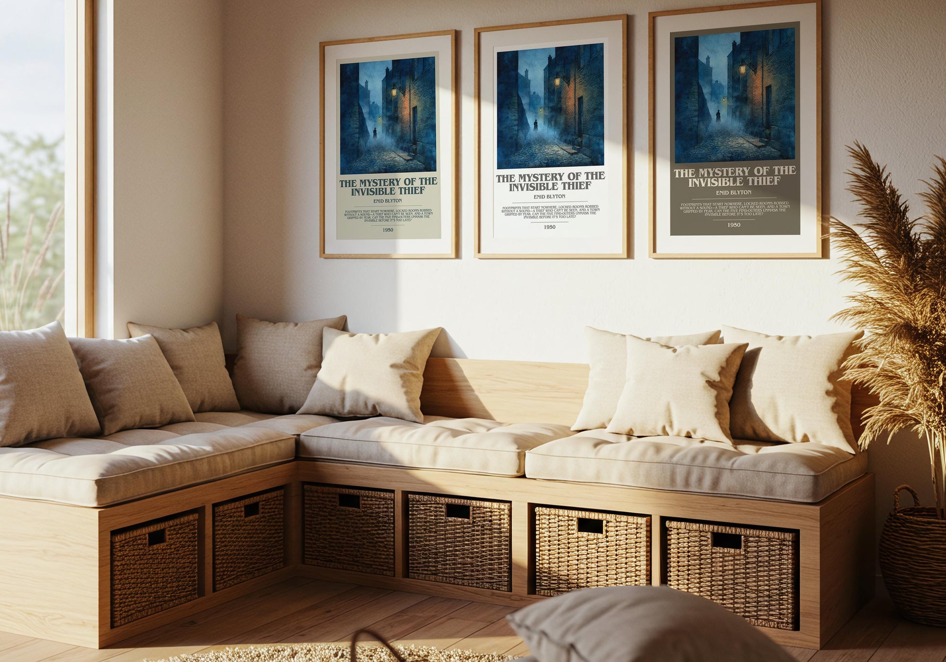 The Mystery Of The Invisible Thief by Enid Blyton | Descriptive Modern Book Art | Poster