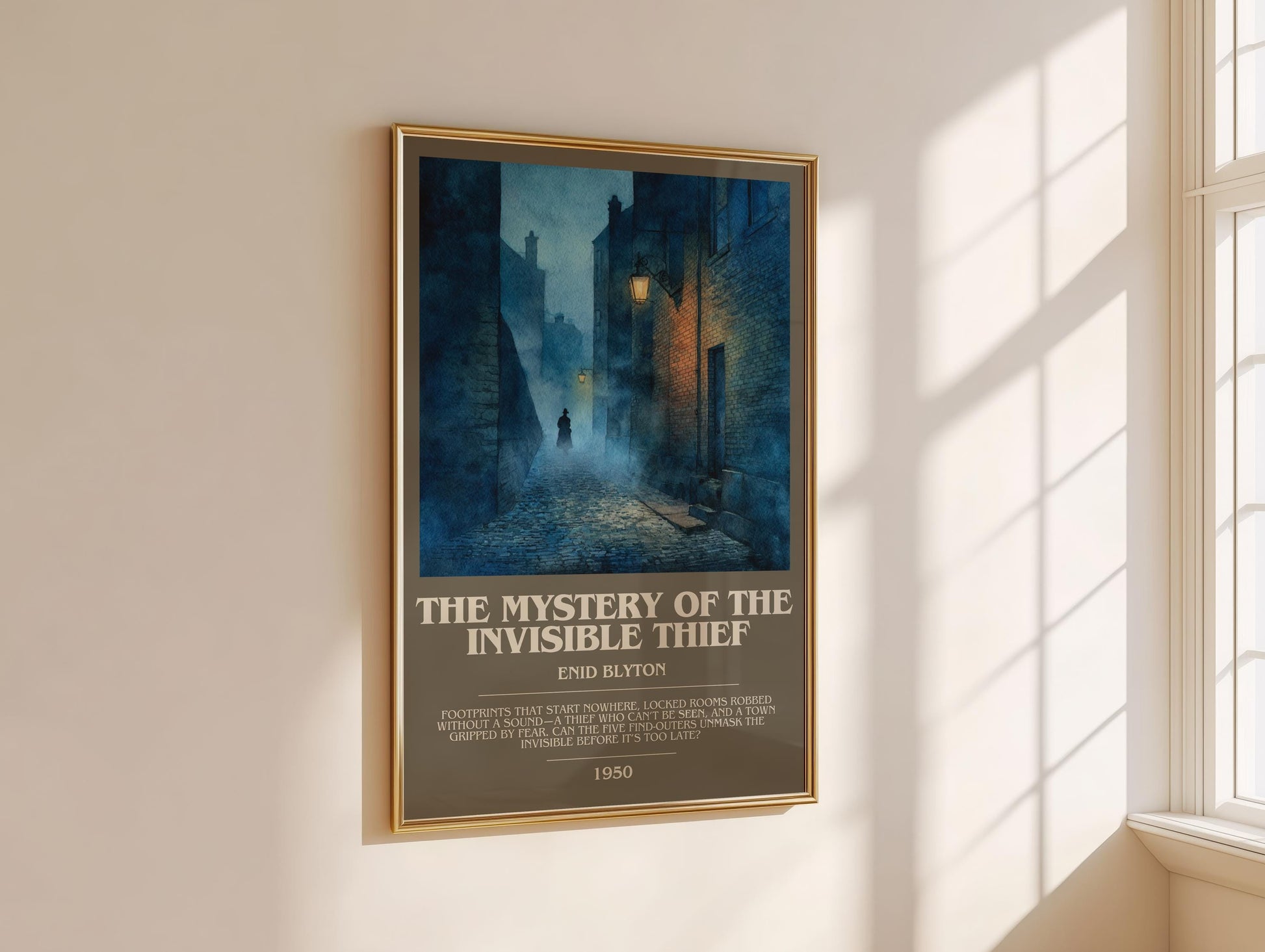 The Mystery Of The Invisible Thief by Enid Blyton | Descriptive Modern Book Art | Poster