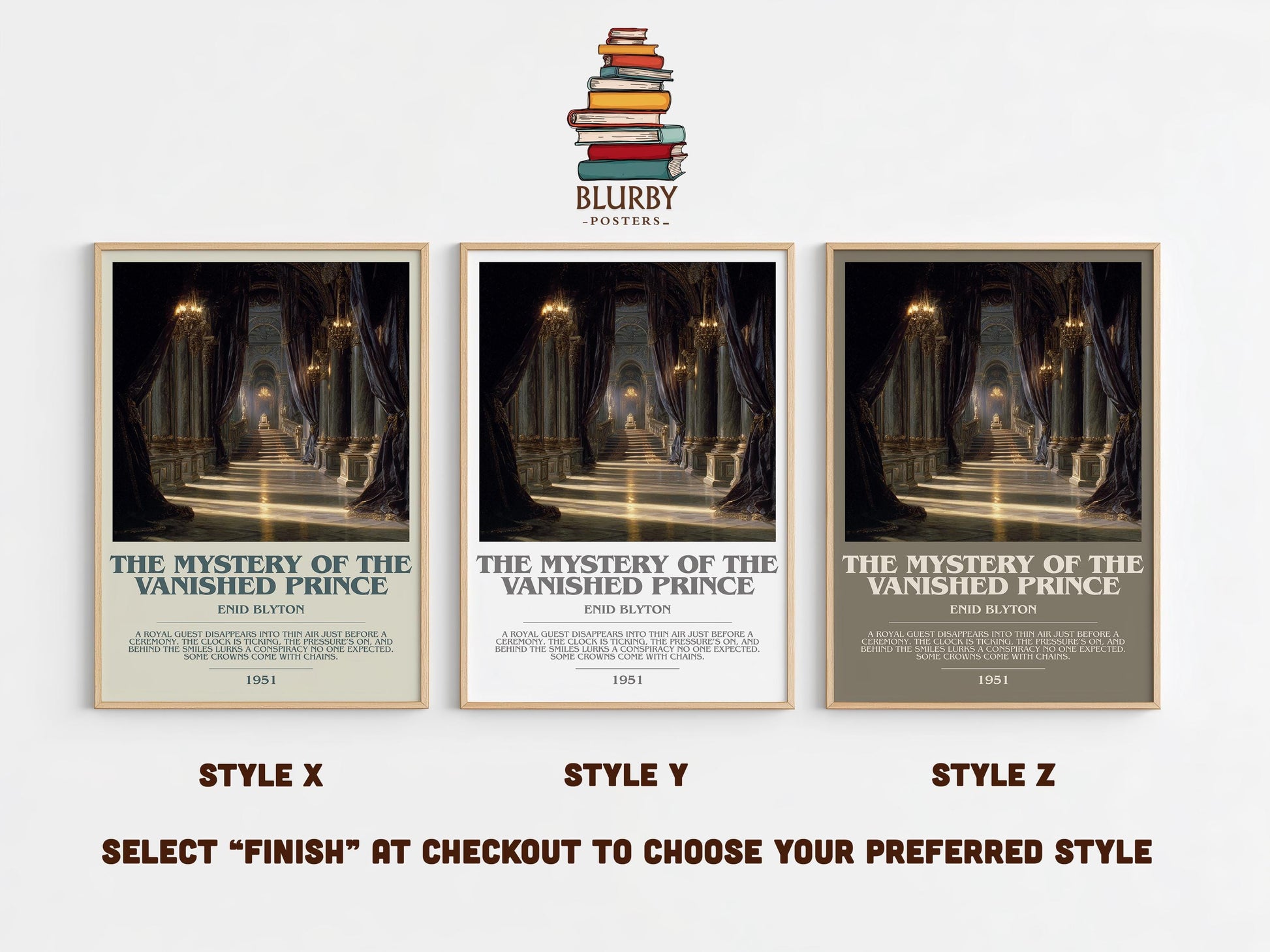 The Mystery Of The Vanished Thief by Enid Blyton | Descriptive Modern Book Art | Poster