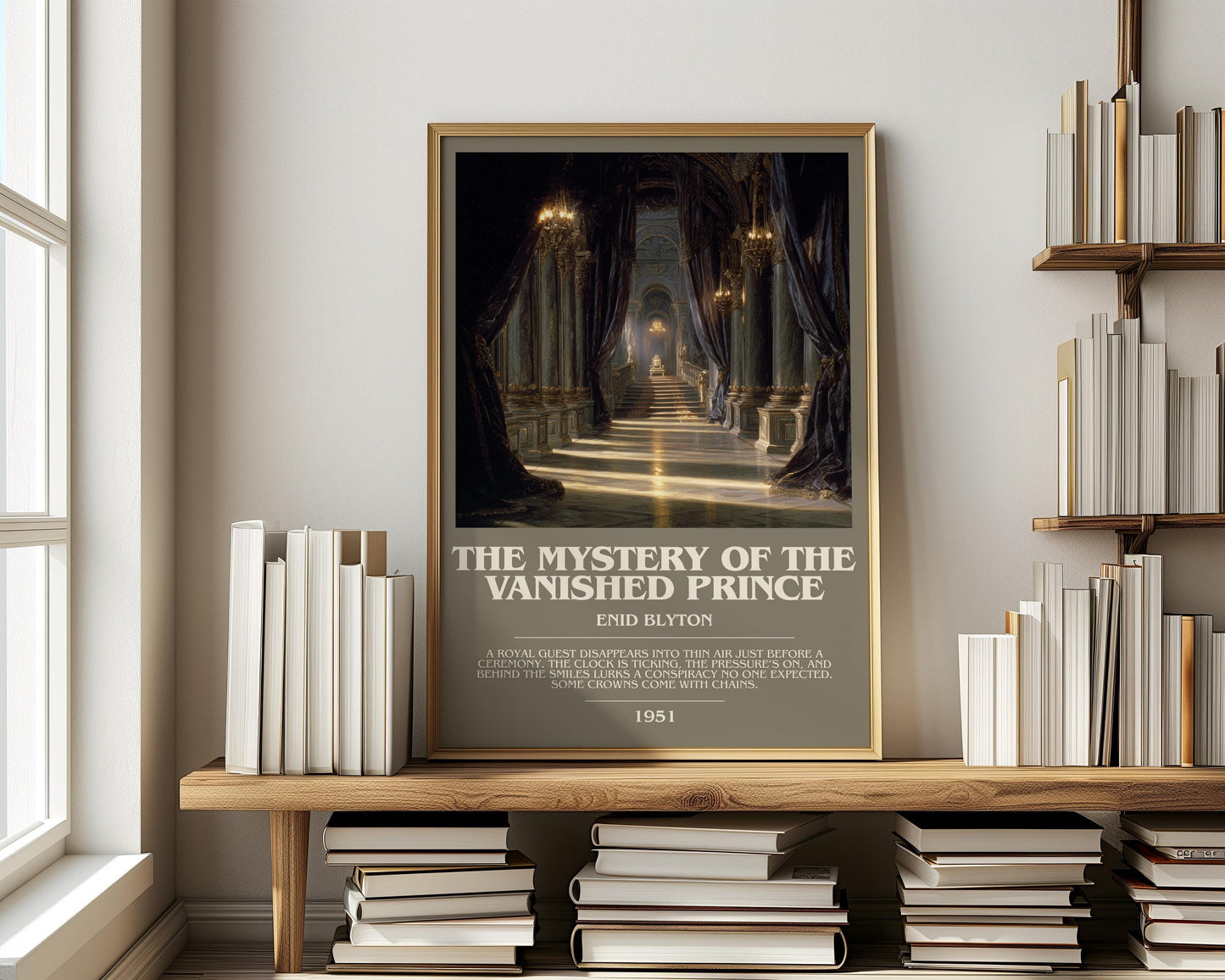 The Mystery Of The Vanished Thief by Enid Blyton | Descriptive Modern Book Art | Poster