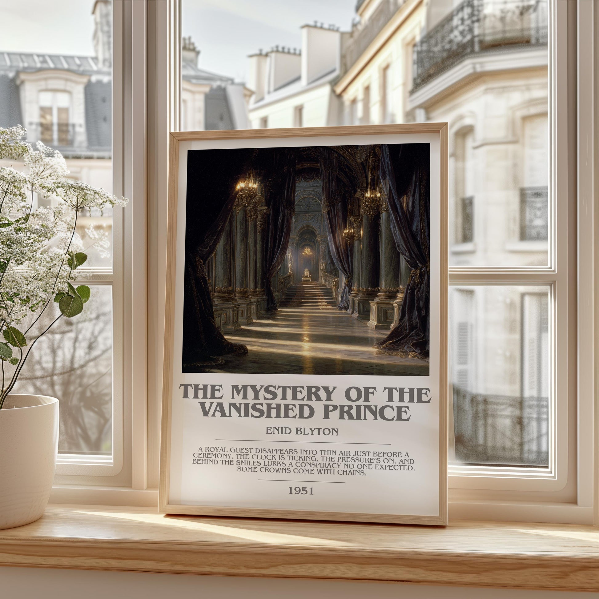 The Mystery Of The Vanished Thief by Enid Blyton | Descriptive Modern Book Art | Poster