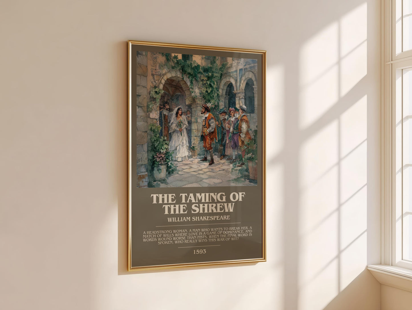 Julius Caesar by William Shakespeare | Descriptive Modern Book Art | Poster