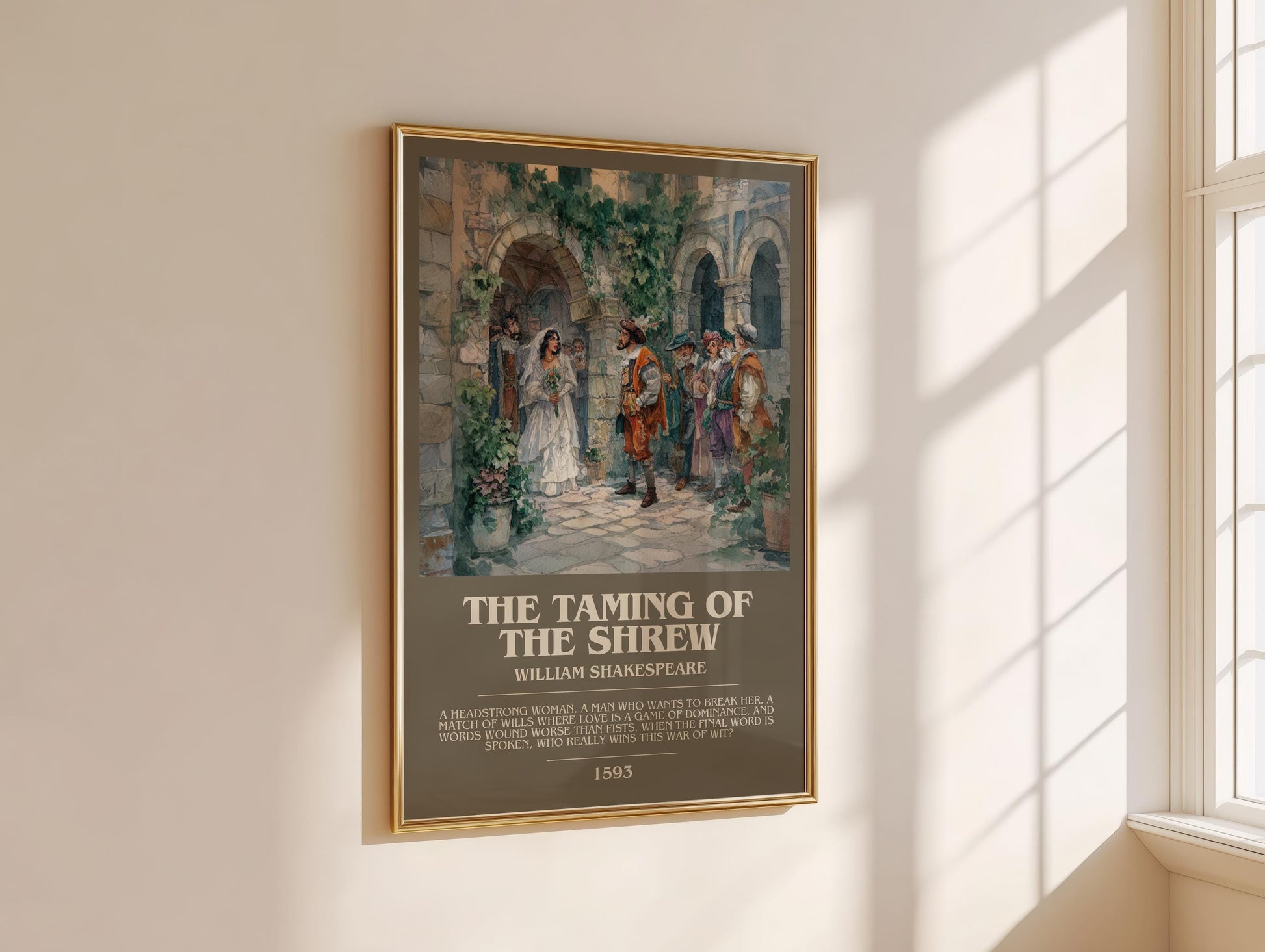 Julius Caesar by William Shakespeare | Descriptive Modern Book Art | Poster