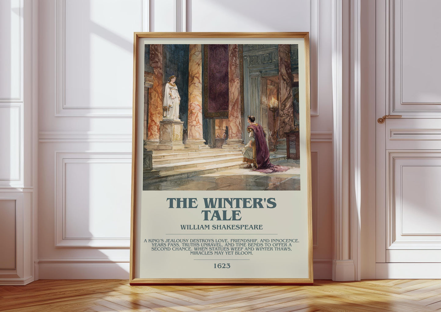The Winter's Tale by William Shakespeare | Descriptive Modern Book Art | Poster