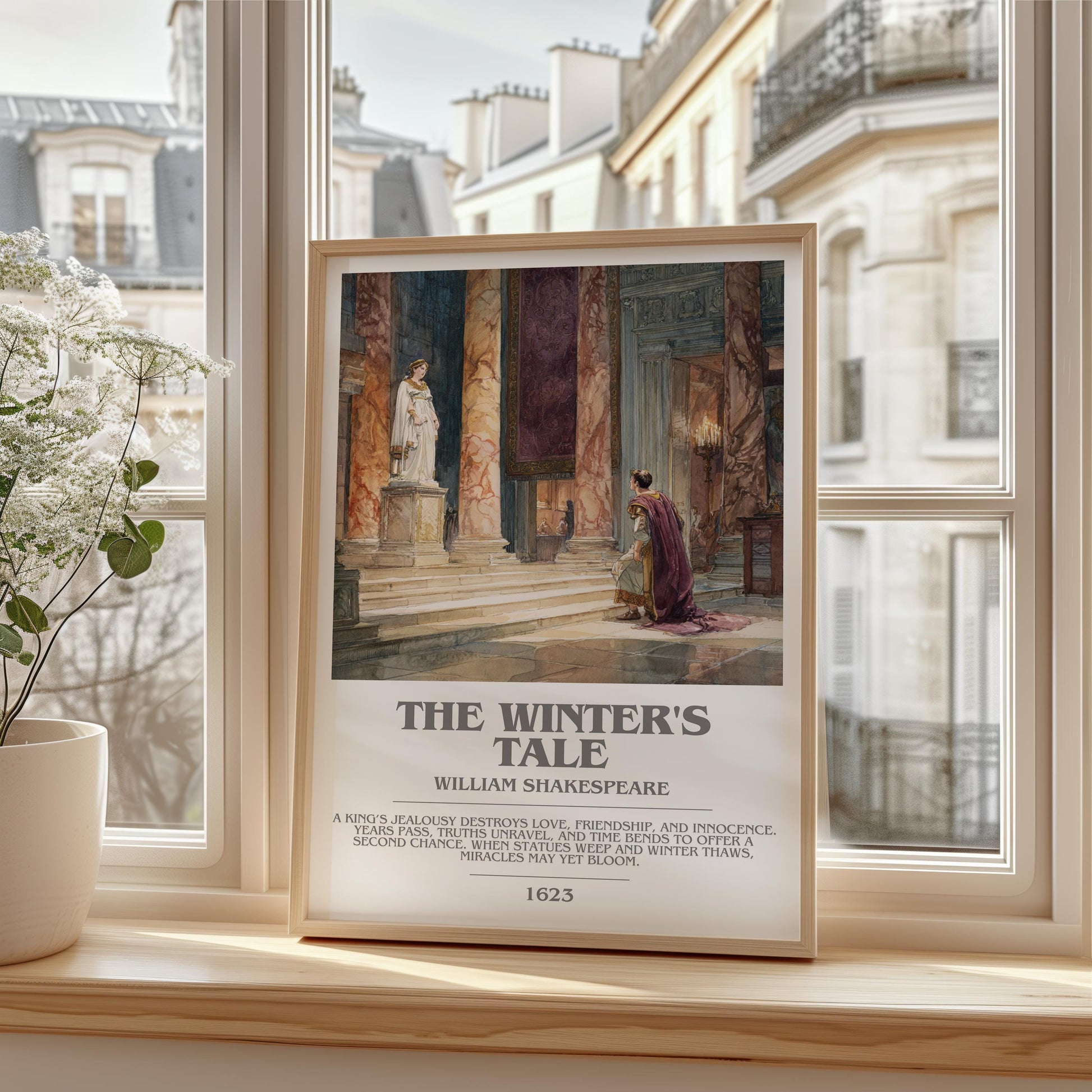 The Winter's Tale by William Shakespeare | Descriptive Modern Book Art | Poster