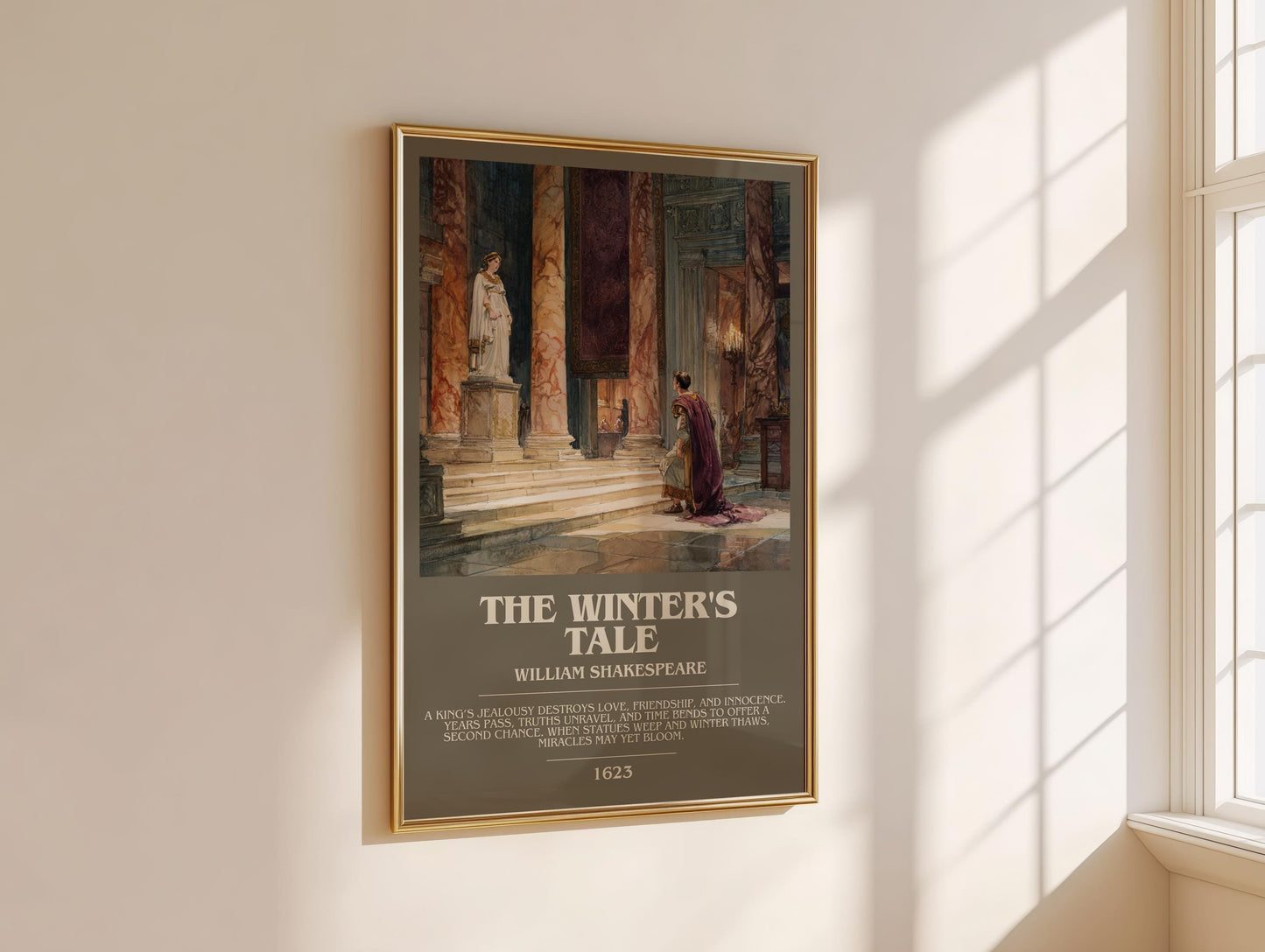 The Winter's Tale by William Shakespeare | Descriptive Modern Book Art | Poster